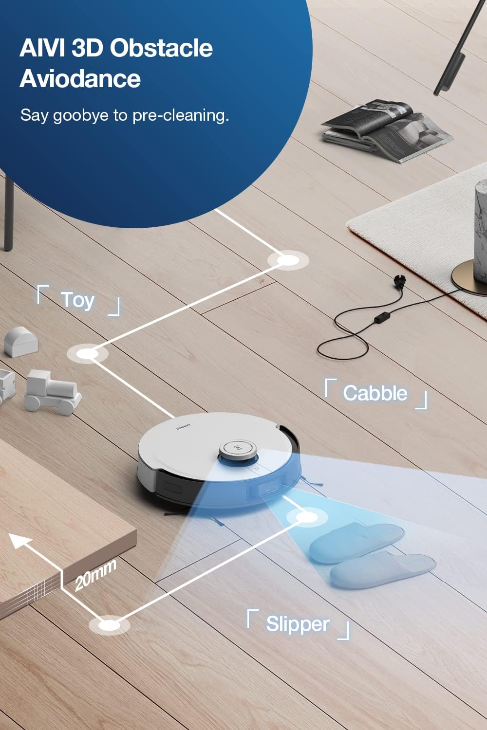 NEW - ECOVACS DEEBOT X1 Omni Robot Vacuum and Mop Combo with Self-Emptying, Auto-Wash, Auto-Refill and Auto-Hot Air Drying - Retail $590