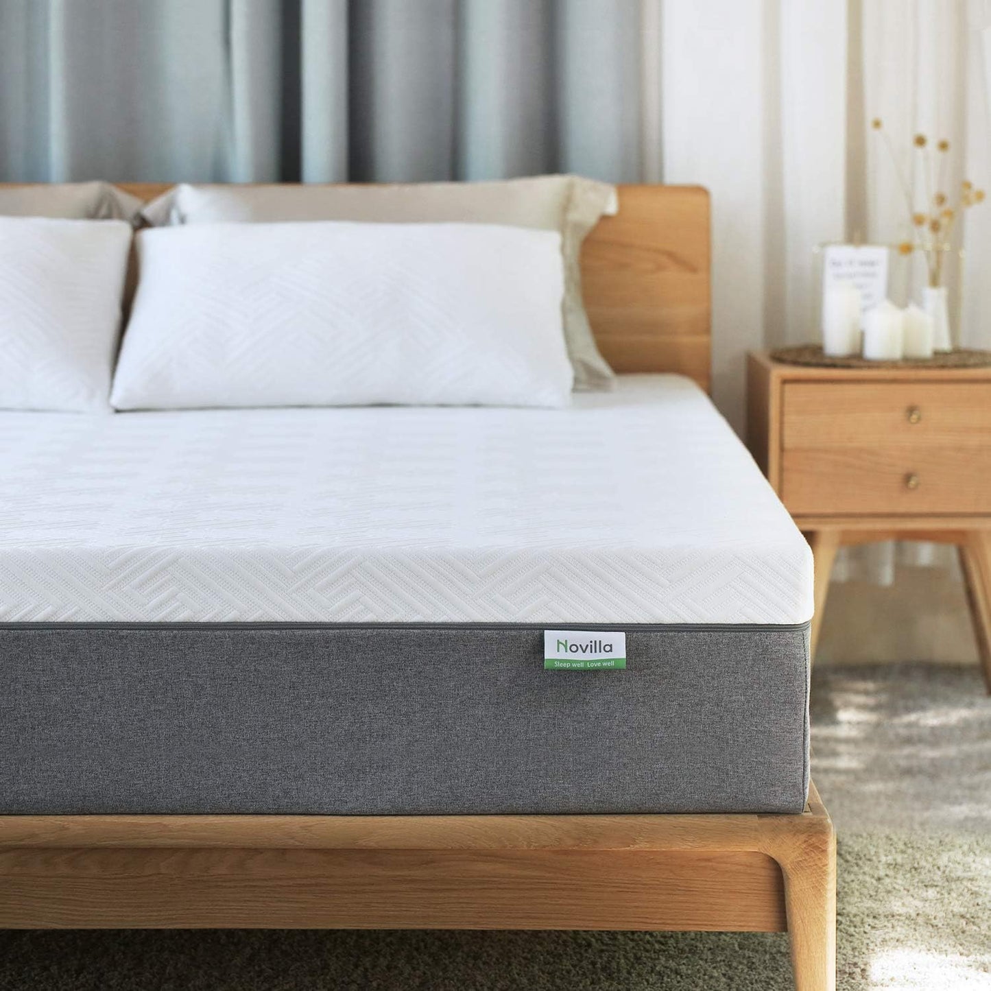 NEW - Novilla Twin Mattress, 10 Inch Gel Memory Foam Twin Size Mattress for Cool Sleep & Pressure Relief, Medium Plush Mattresses, Bliss - Retail $209