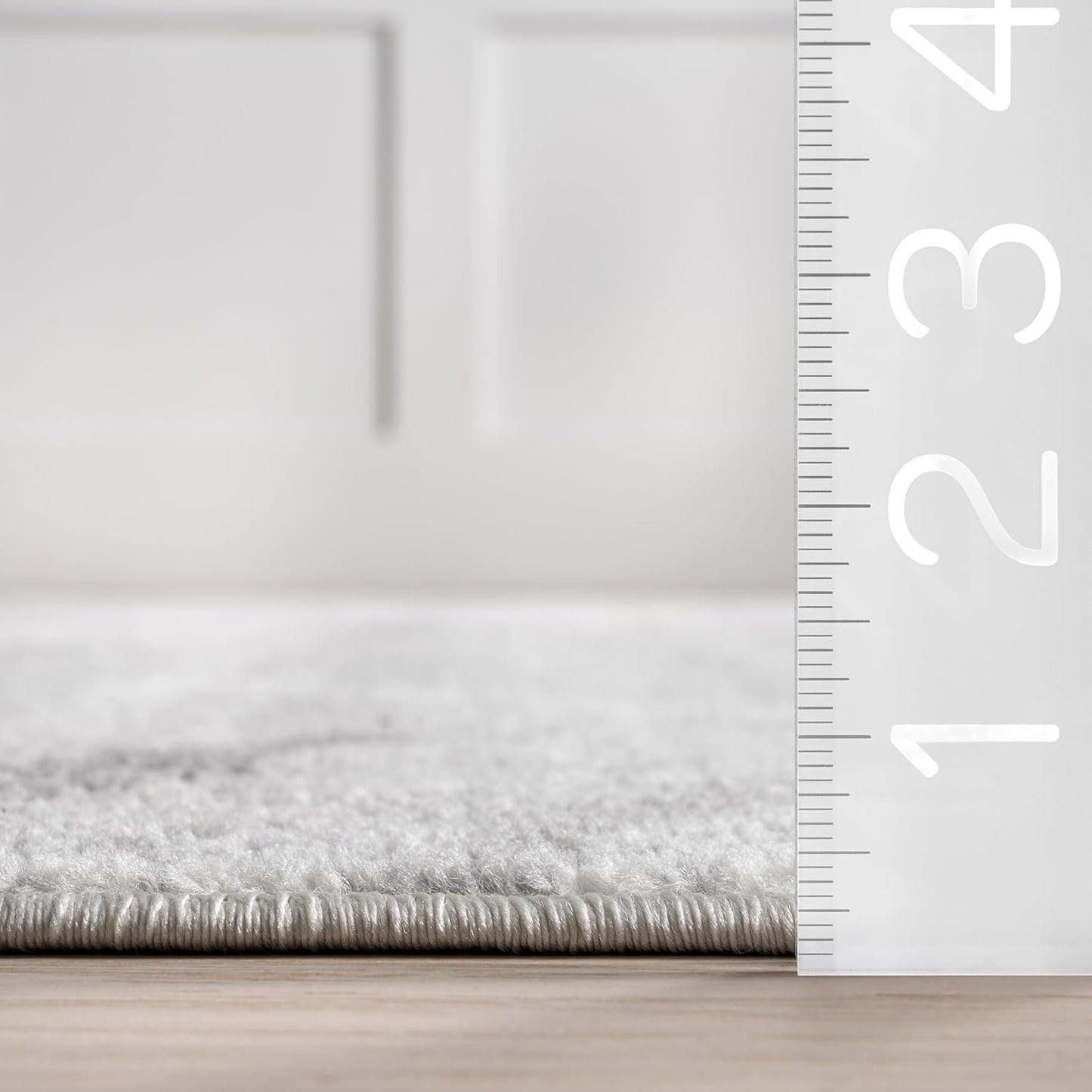 NEW - nuLOOM 7x9 Thigpen Contemporary Area Rug, Grey, Abstract Lines, Non-Slip Backing, Stain Resistant, For Bedroom, Dining Room, Living Room, Hallway, Office, Kitchen, Entryway - Retail $105