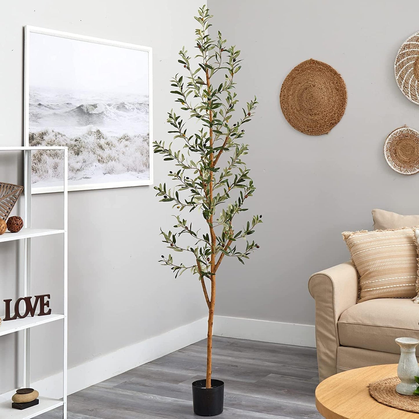 Nearly Natural 82 in Olive Artificial Silk Trees Green - Retail $166