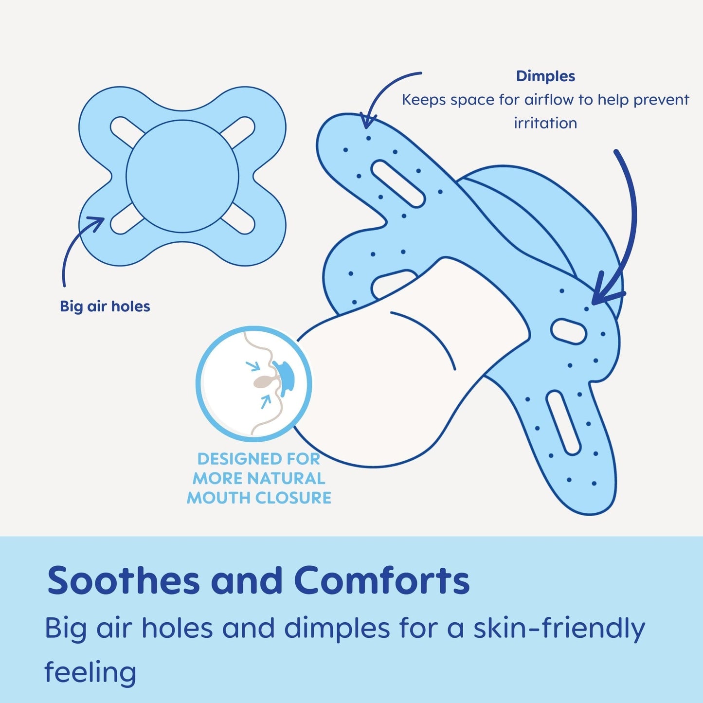 MAM Original Start Matte Baby Pacifiers, Binky for 0-3 Months, BPA-Free Silicone Nipple, Easy to Clean, Best for Newborn Babies, Developed with Medical Experts, 4 Count Binkies