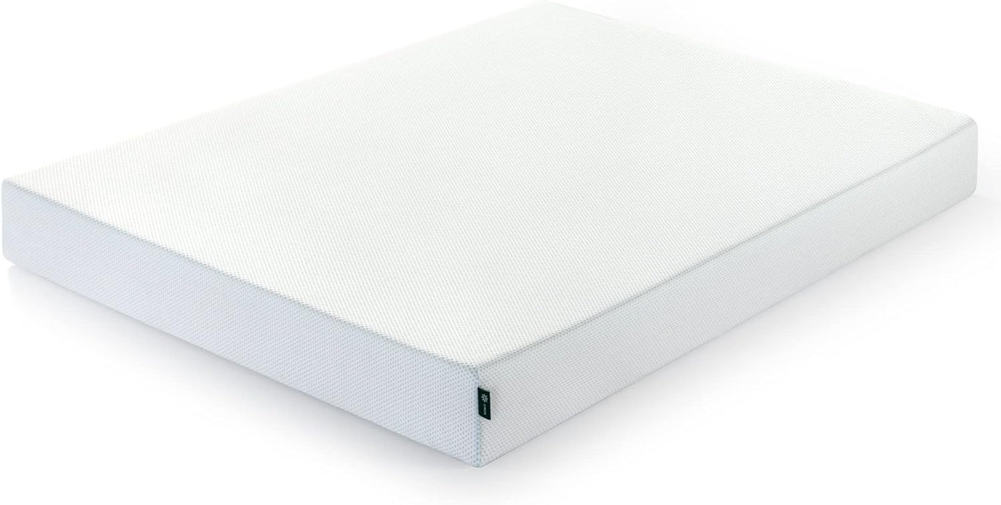 NEW - ZINUS FULL 8 Inch Green Tea Cooling Gel Memory Foam Mattress / Cooling Gel Foam / Pressure Relieving / CertiPUR-US Certified / Bed-in-a-Box - Retail $209