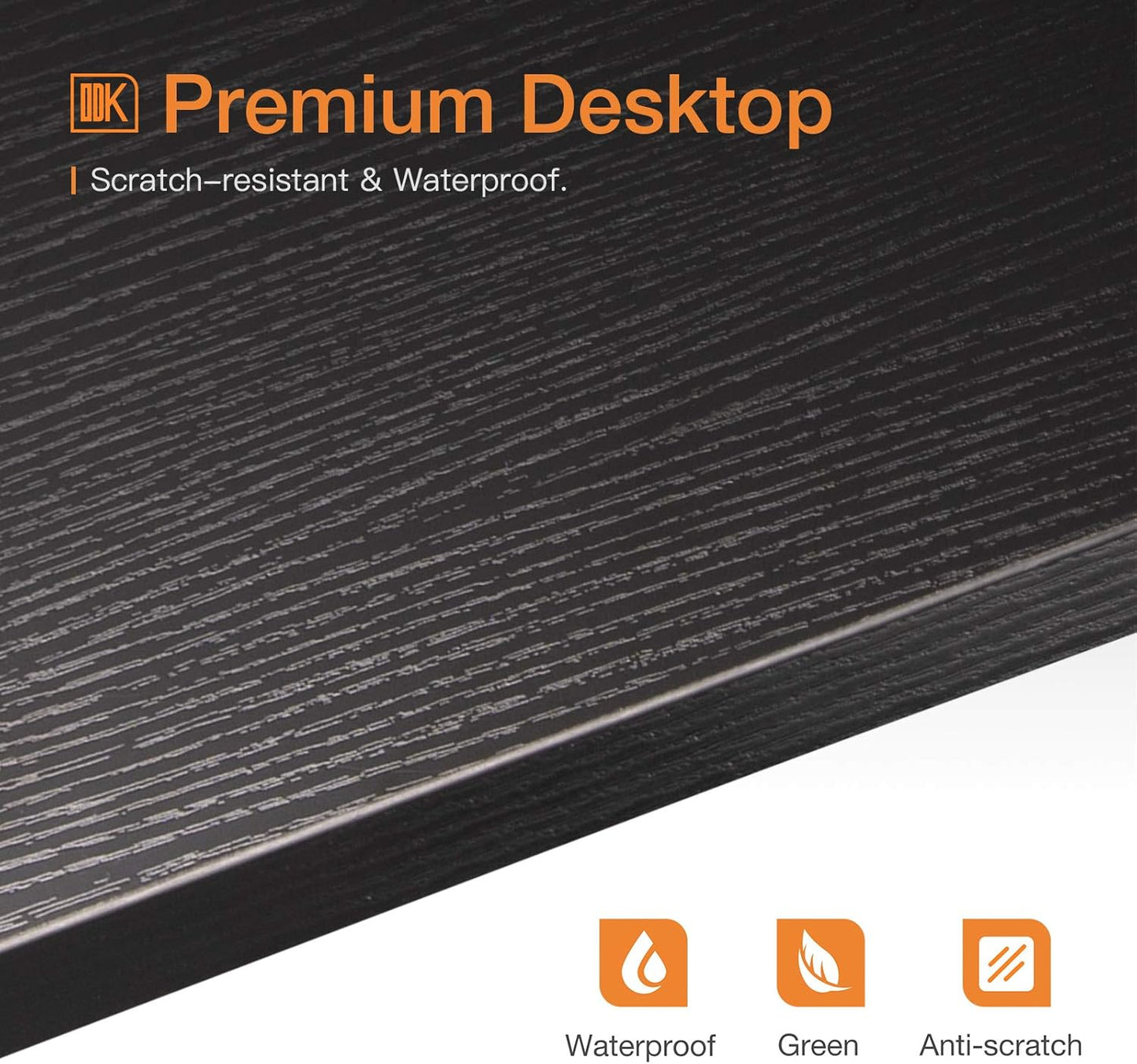 ODK Corner Desk With Large Drawer & Storage Shelves - Triangle Computer Vanity Writing Desk for Workstation - Retail $102