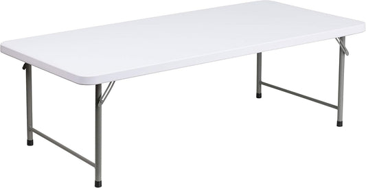 NEW - Flash Furniture Paige 4.93' Classroom Activity Table for School and Home, Heavy-Duty Rectangular Plastic Activity Table for Kids, White - Retail $76