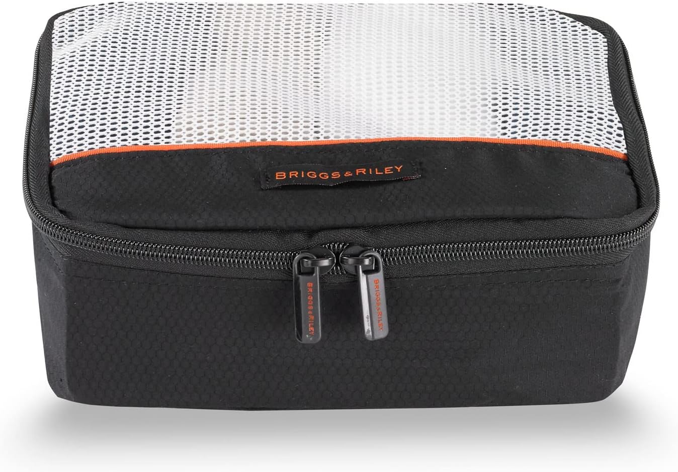 Briggs & Riley 3 Pack Zippered Packing Cubes/Luggage Organizers for Travel, Black, Small