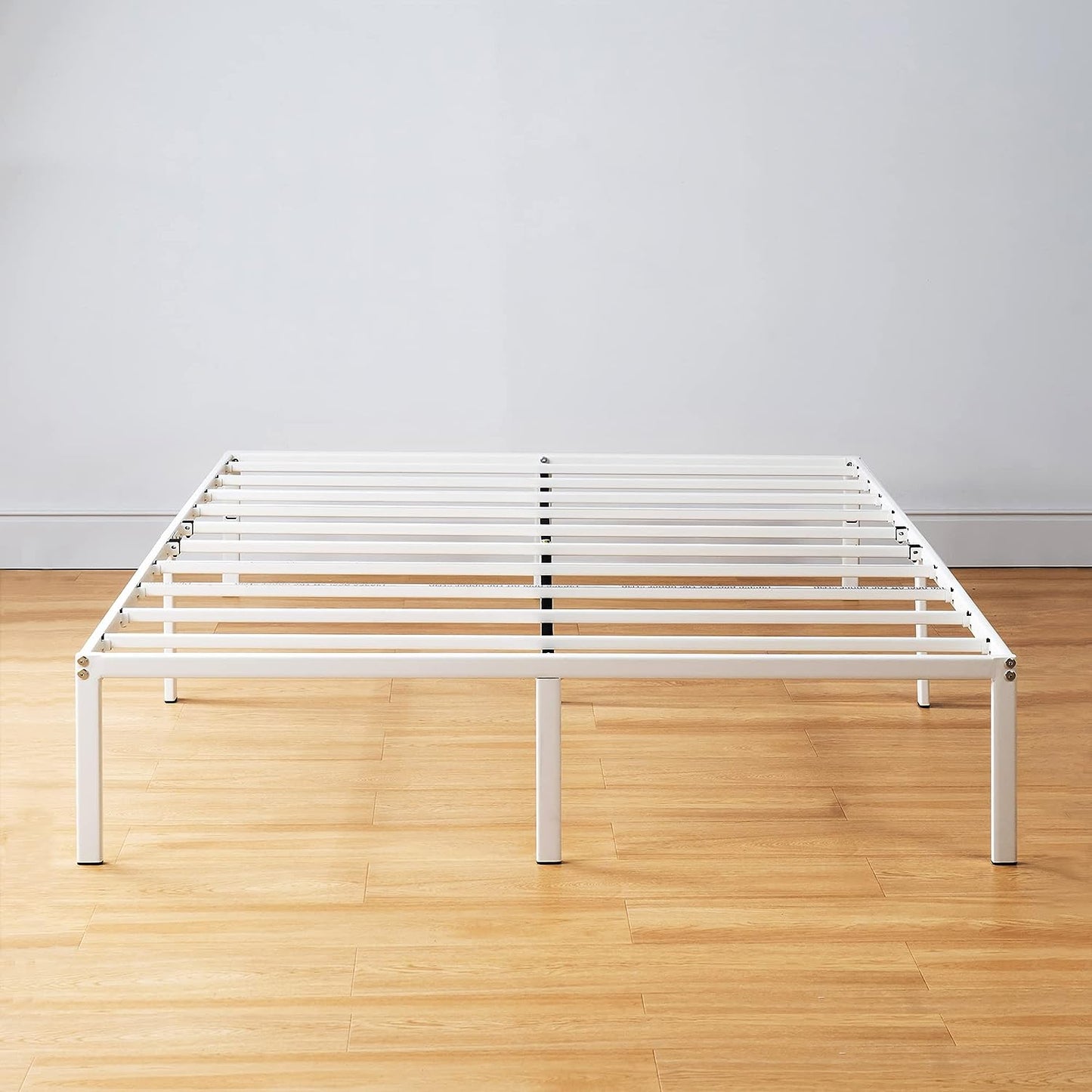 NEW - Best Price Full 14 Inch Simply Sturdy Metal Platform Bed, White-Full - Retail $91