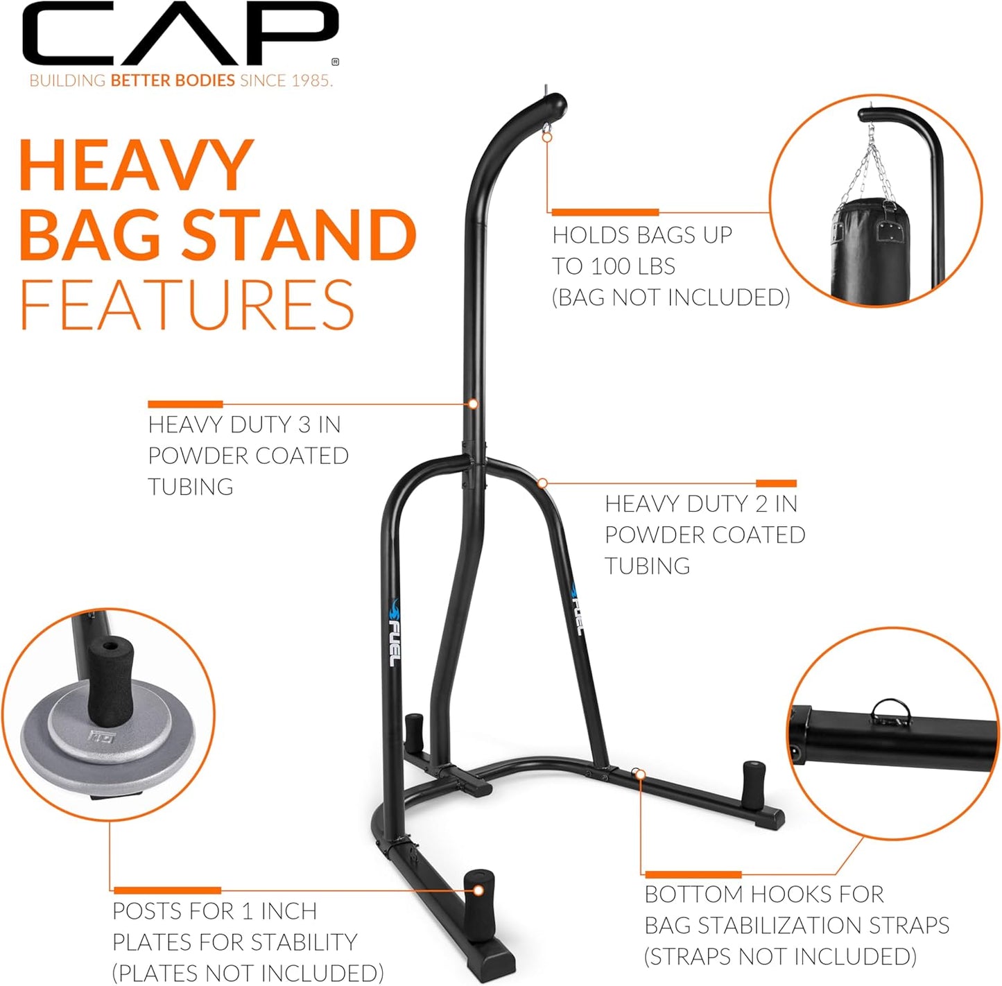 Fuel Pureformance Heavy Bag Stand Black