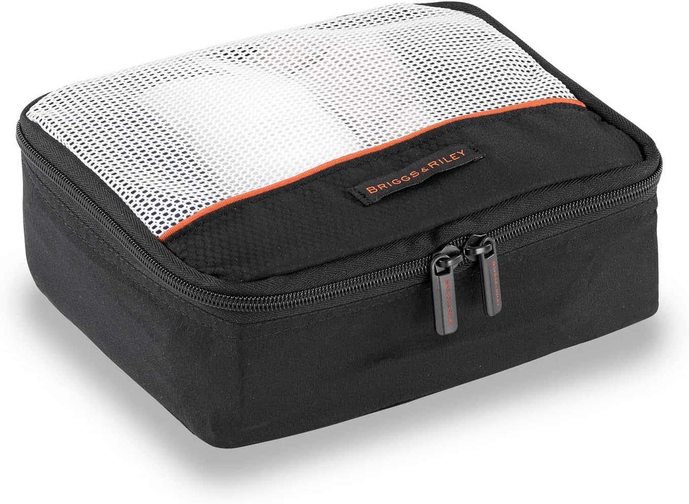 Briggs & Riley 3 Pack Zippered Packing Cubes/Luggage Organizers for Travel, Black, Small