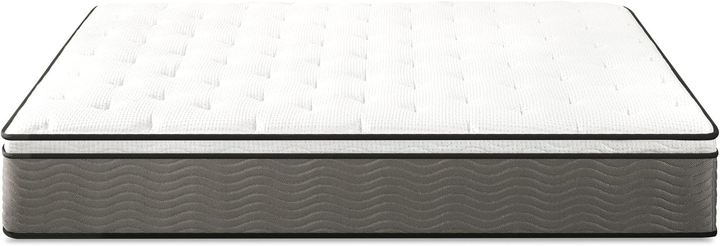 NEW - ZINUS 12 Inch FULL Support Plus Pocket Spring Hybrid Mattress, Extra Firm Feel, Heavier Coils for Durable Support, Pocket Innersprings for Motion Isolation, Mattress-in-a-Box, Full White - Retail $248