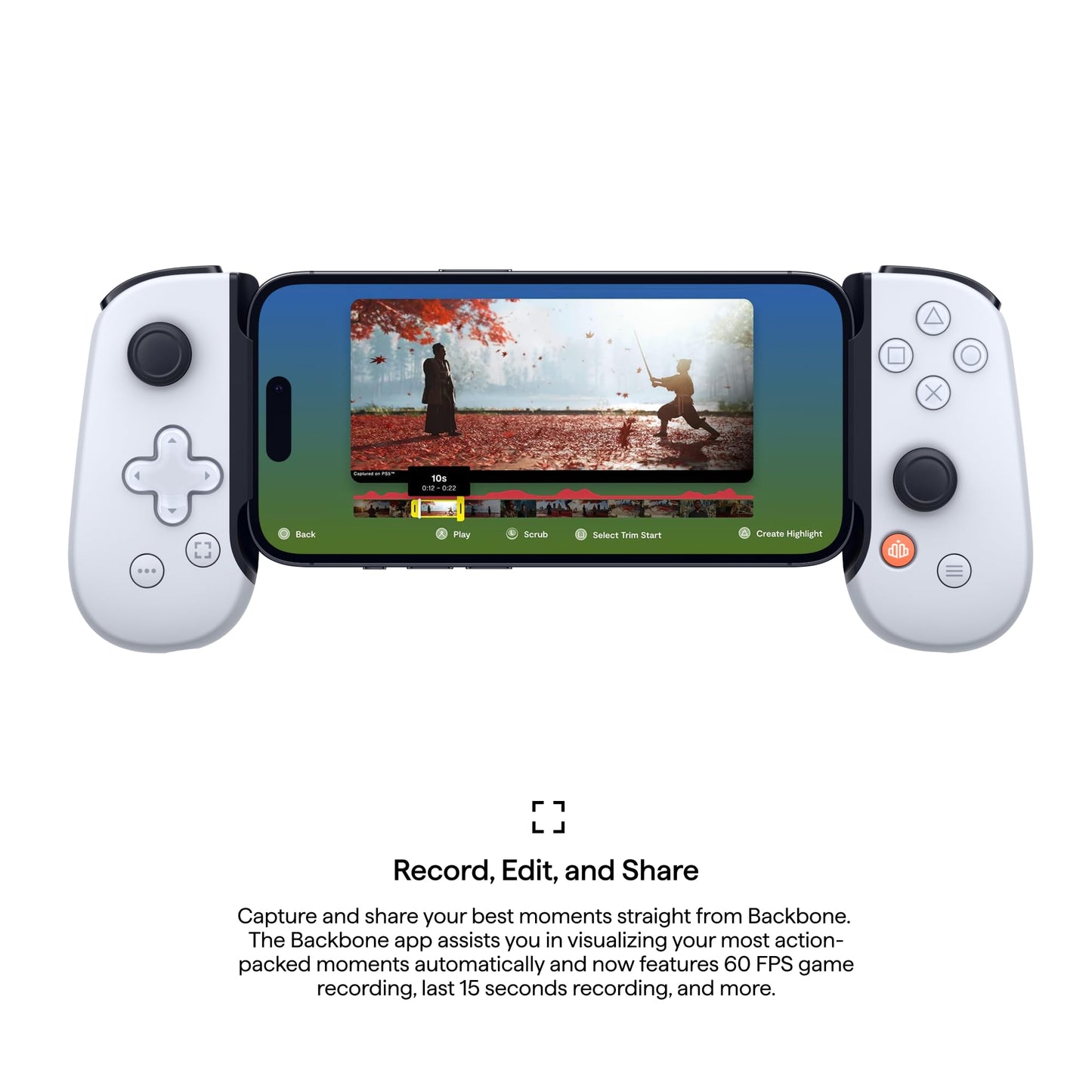 BACKBONE One Mobile Gaming Controller for iPhone (Lightning) - PlayStation Edition - 1st Gen - Turn Your iPhone into a Gaming Console - Play Xbox, PlayStation, Call of Duty, Roblox, Minecraft & More - Retail $50