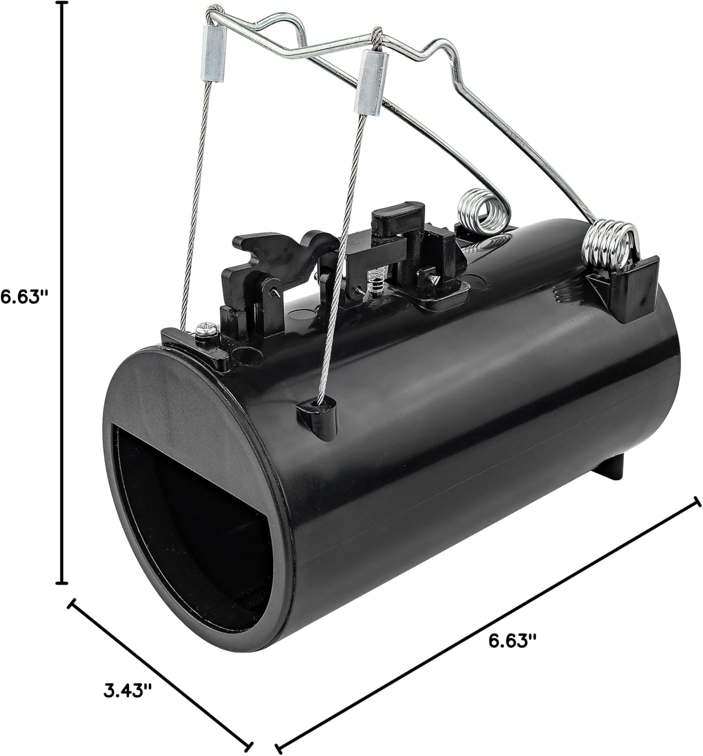 Gopher Trap Black Hole – Pocket Gopher & Yard Mole Tunnel Trap – Easy-Set Reusable Design – Non-Toxic, Spring-Loaded Rodent Eliminator