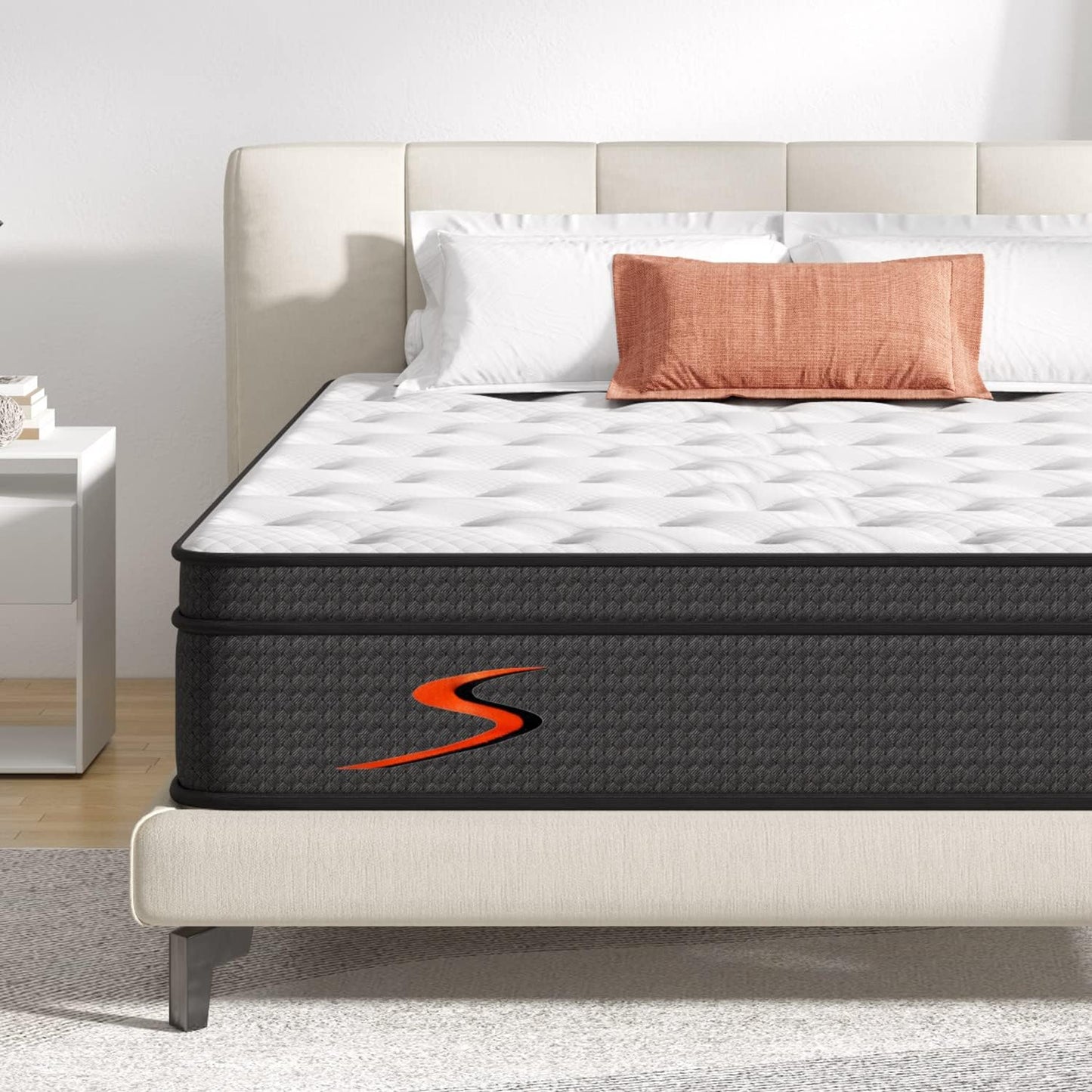 NEW - Sweetnight QUEEN 12 Inch Mattress, Pillow Top, Gel Memory Foam Hybrid Mattress with Individually Pocketed Springs for Support & Comfort Sleep - Retail $349
