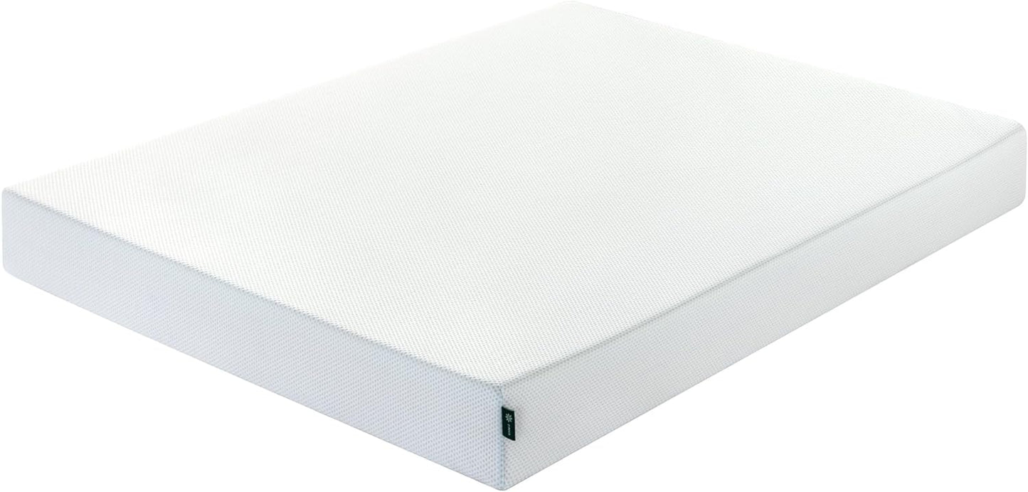 NEW - ZINUS QUEEN 8 Inch Green Tea Cooling Memory Foam Mattress [New Version], Queen, Fiberglass Free, Medium Firmness, Cooling Gel Foam, Certified Safe Foams & Fabric, Mattress in A Box - Retail $245