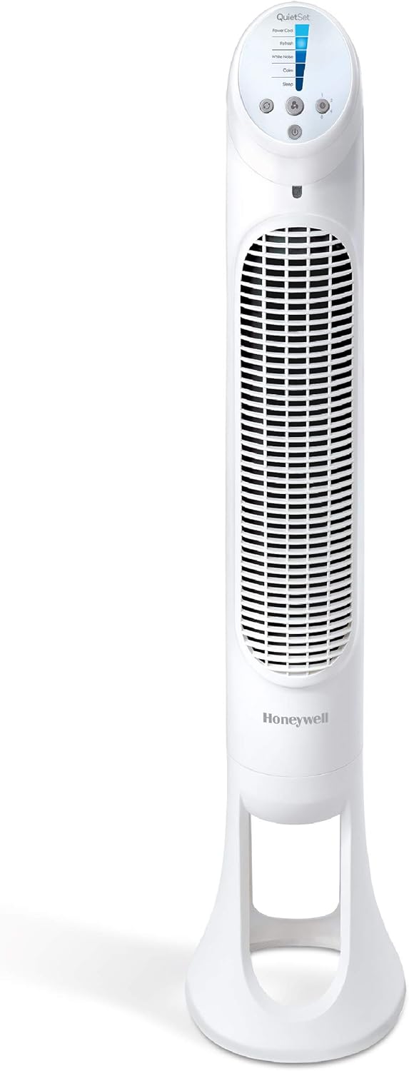Honeywell HYF260 Quiet Set Whole Room Tower Fan, White - Retail $57