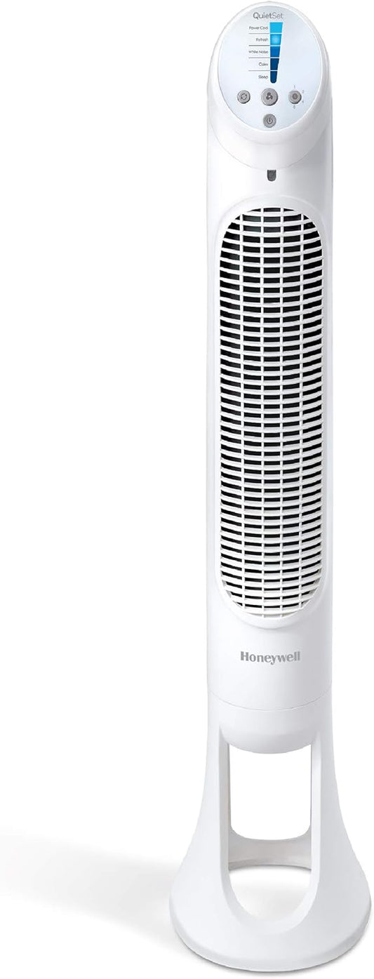 Honeywell HYF260 Quiet Set Whole Room Tower Fan, White - Retail $57