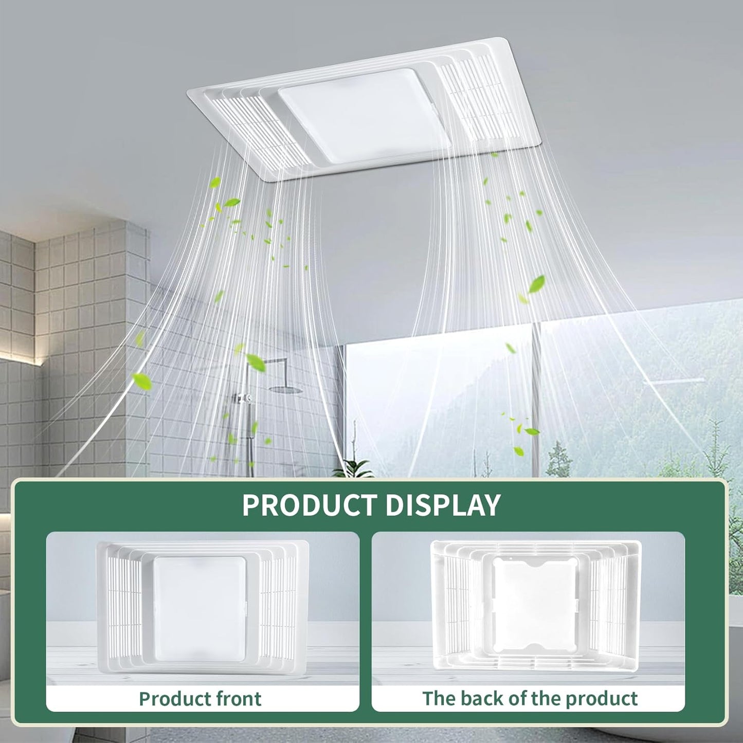 S97013662 Bathroom Fan Cover Grille and Lens Assembly Kit Compatible with Broan Nutone Exhaust Fan 656, 655, 659, 657, 696, 695, HFL695 16.8" x 10.6" Upgraded Bathroom Vent Cover Replacement
