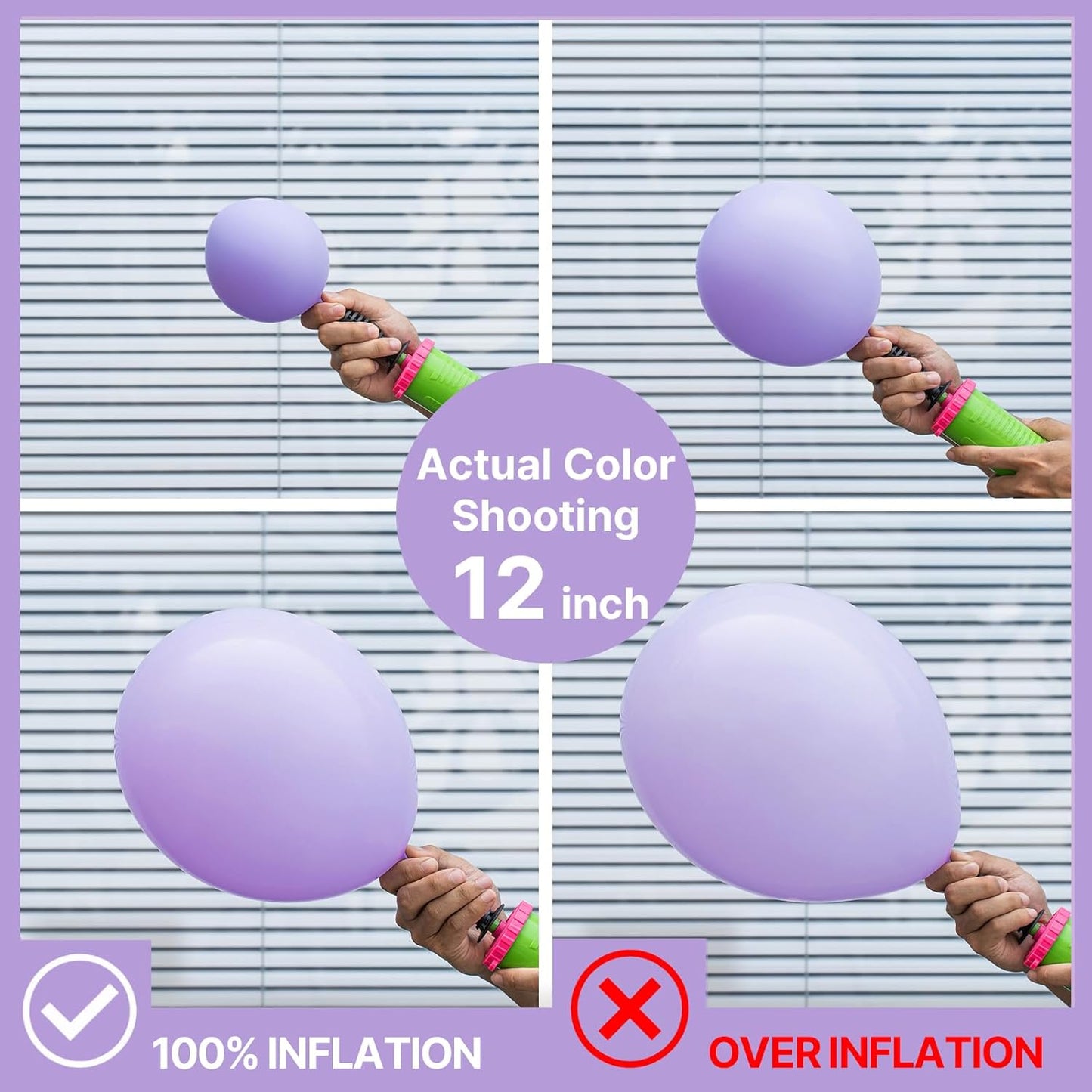 PartyWoo Pastel Purple Balloons 127 pcs Different Sizes Pack of 36 18 12 10 5 Inch Light Pastel Purple Lavender Lilac Balloon Arch Kit Garland for Baby Shower Birthday Party Decorations Purple-Q10