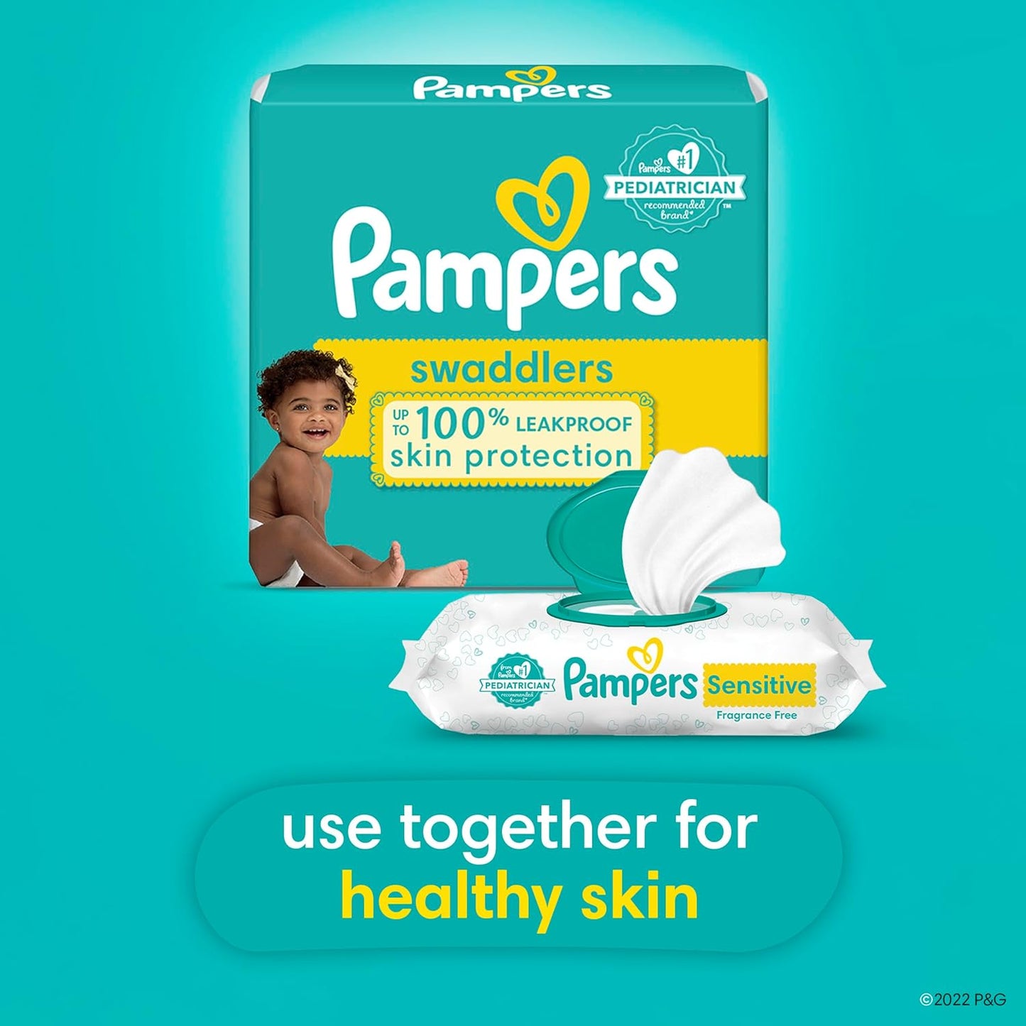 Pampers Baby Diapers - Swaddlers - Size 0, 140 Count, Ultra Absorbent Disposable Newborn Diaper - Retail $45