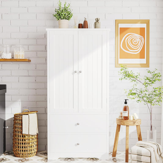 Rovaurx Floor Cabinet In White