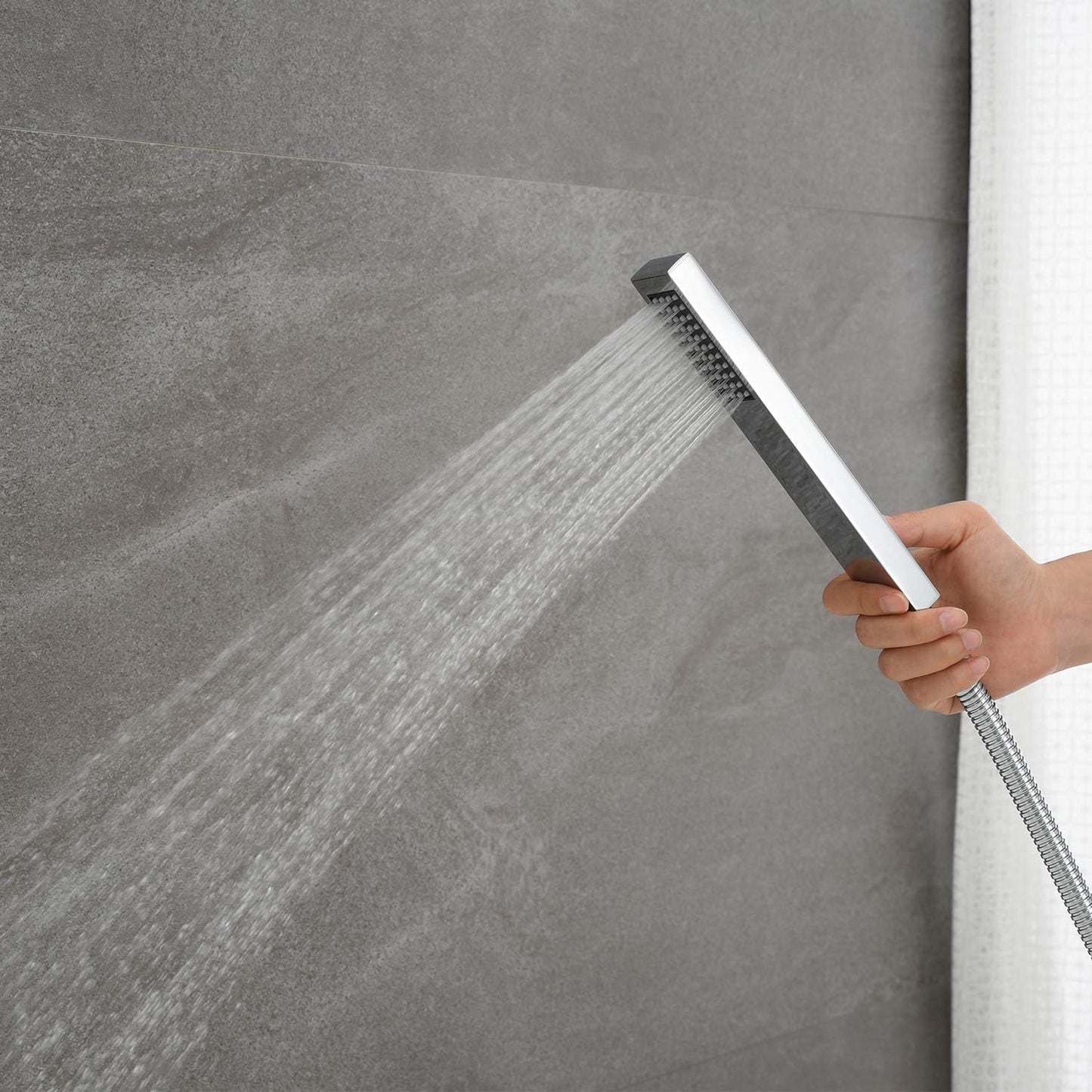 NEW - Artiqua Freestanding Tub Filler Bathtub Faucet Chrome Floor Mounted Faucets with Hand Shower - Retail $269