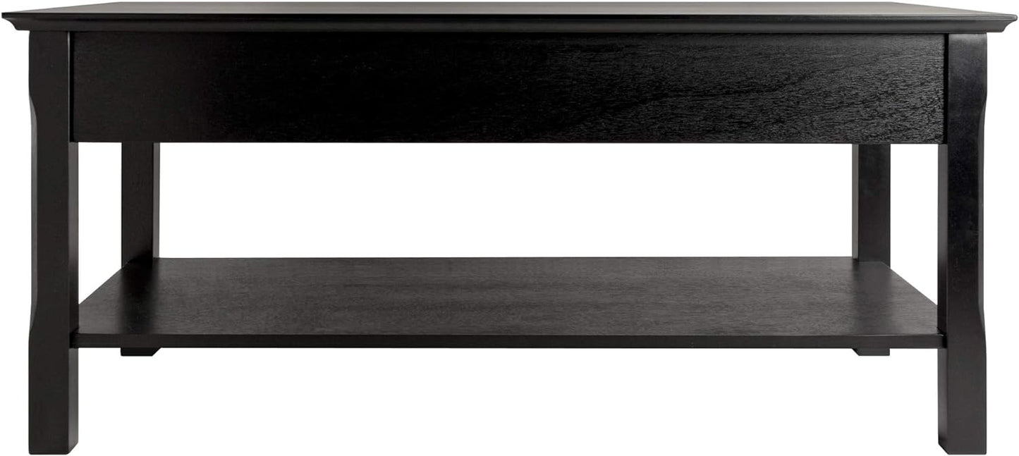 NEW - Winsome Timber Occasional Table, Black, 38 inches - Retail $100