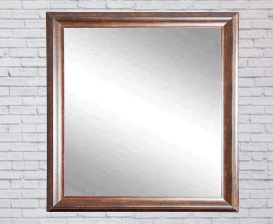 BrandtWorks Vintage Hill Vanity Mirror, 32in x 32in, Bronze/Copper - Retail $164