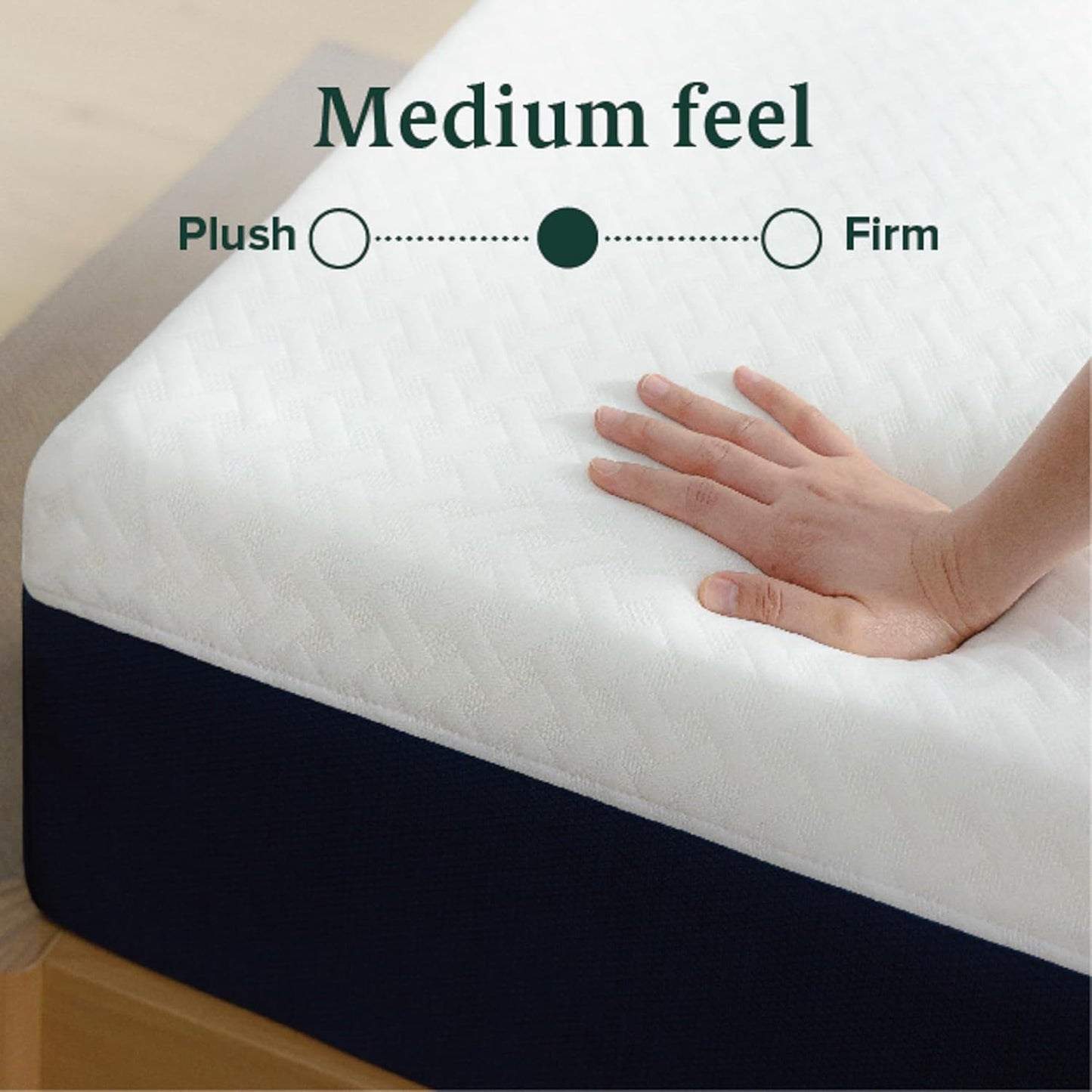 NEW - ZINUS 10 Inch QUEEN Cooling Comfort Hybrid Mattress [New Version], Fiberglass Free, Medium Firm Feel, Motion Isolation, Certified Safe Foams & Fabric, Mattress in A Box