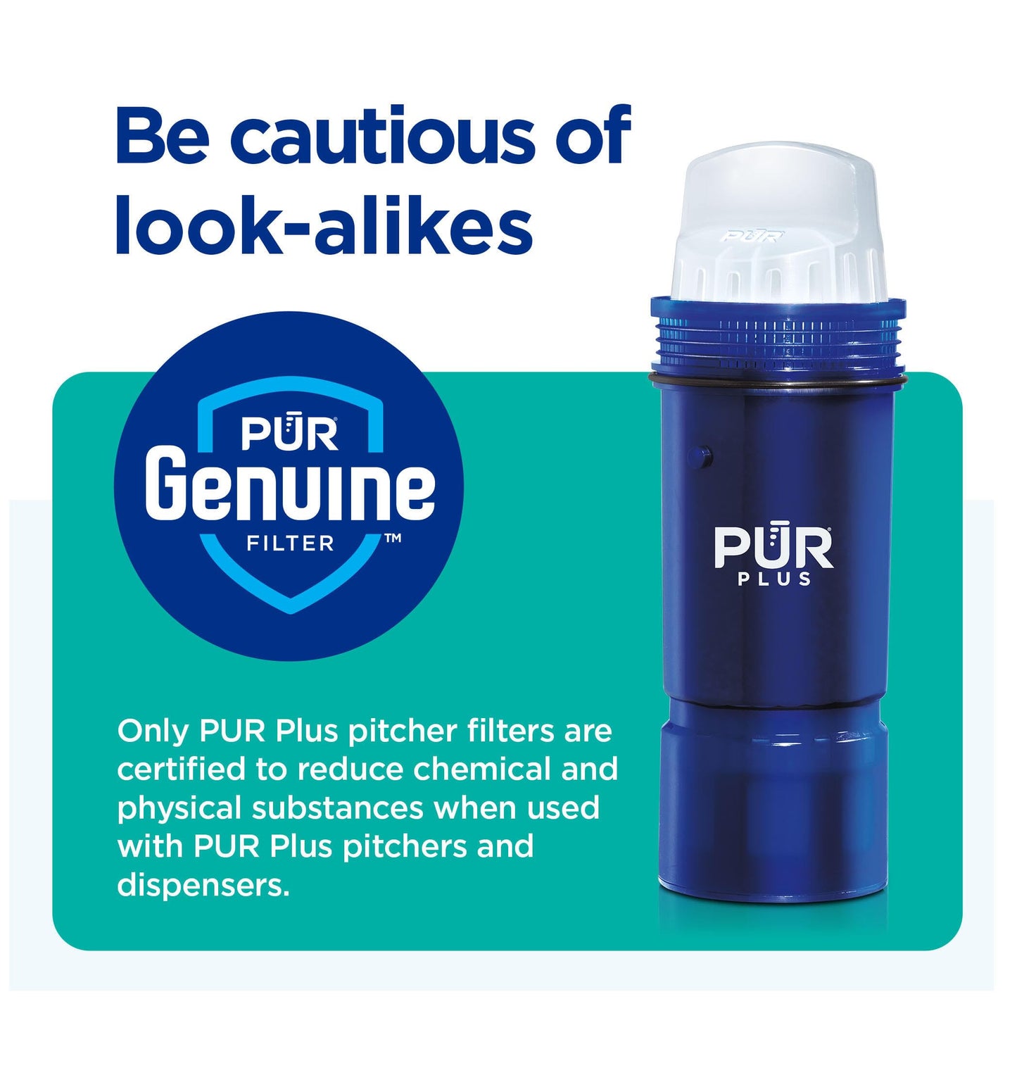 NEW - PUR PLUS 30-Cup Water Filter Dispenser with 1 Lead-Reducing PUR PLUS Filter, Dishwasher Safe, Powerful Filtration, Large Capacity with Slim, Space-Saving Design, White (DS1811Z)