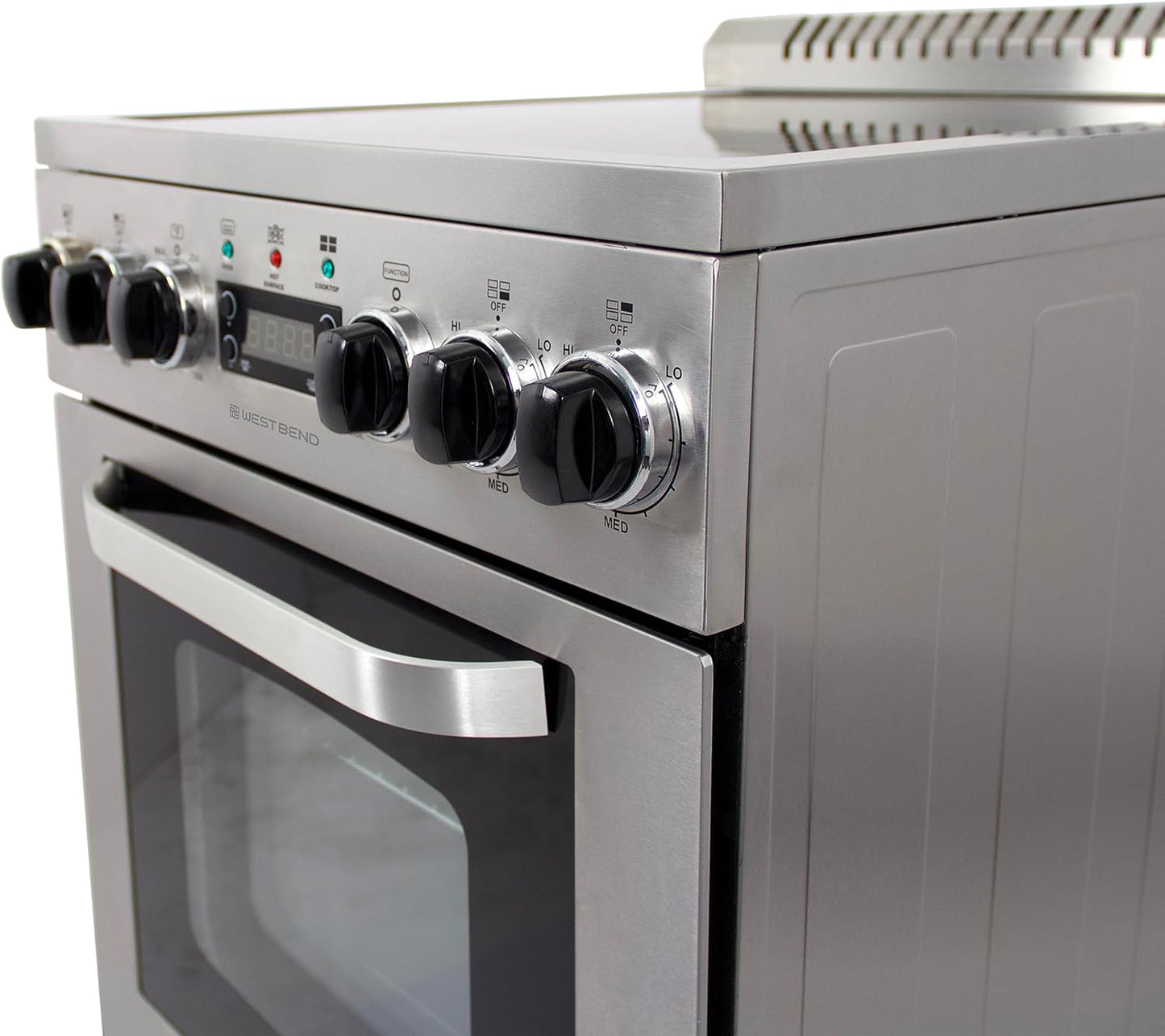 NEW - West Bend WB200ERPSS Electric Range Oven, 20-inch, Metallic - Retail $999