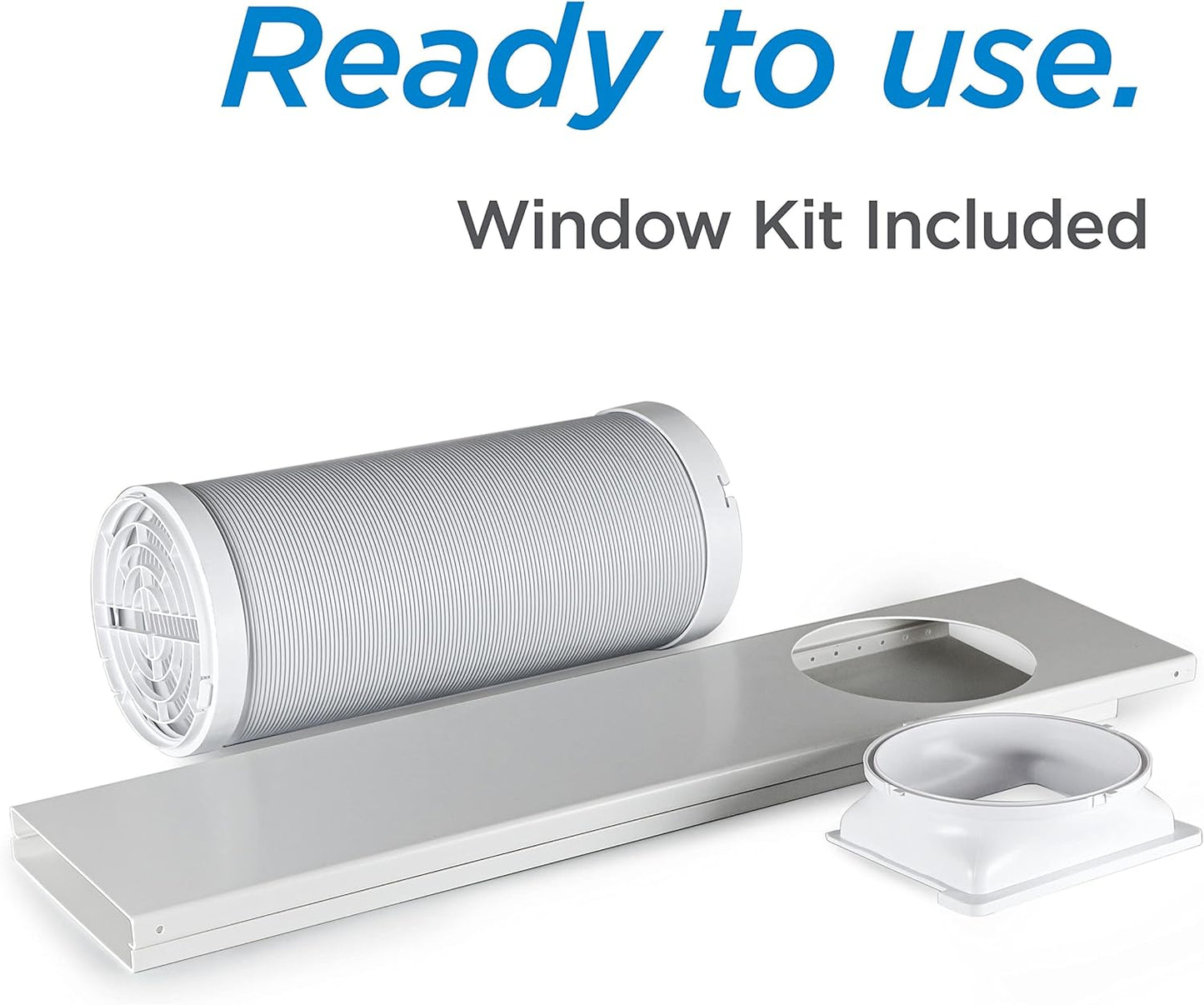 BLACK+DECKER 8,000 BTU Portable Air Conditioner for Rooms up to 350 Sq. with Remote Control, White