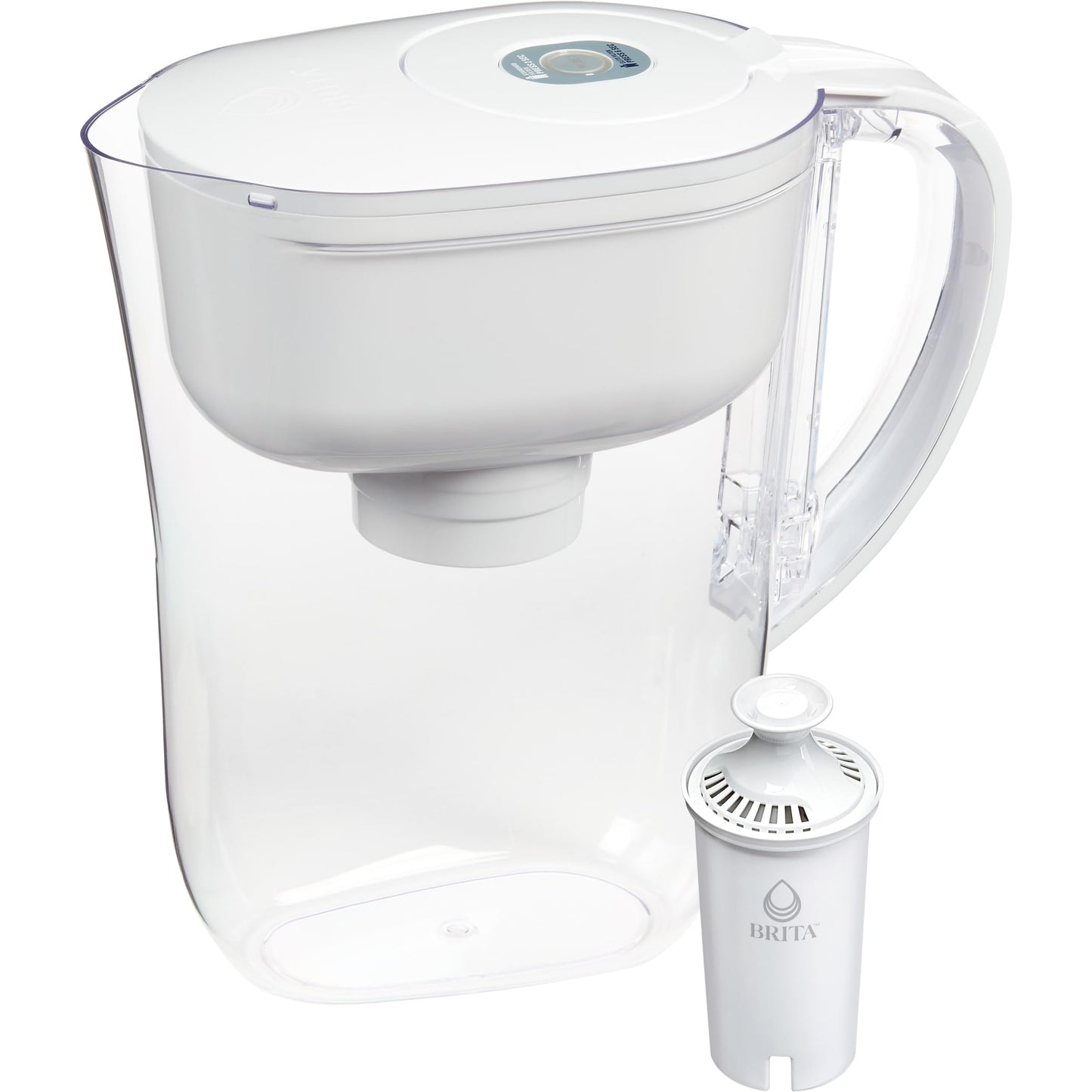NEW - Brita Water Filter Pitcher for Tap and Drinking Water with 1 Standard Filter, Lasts 2 Months, 6-Cup Capacity, BPA Free, White