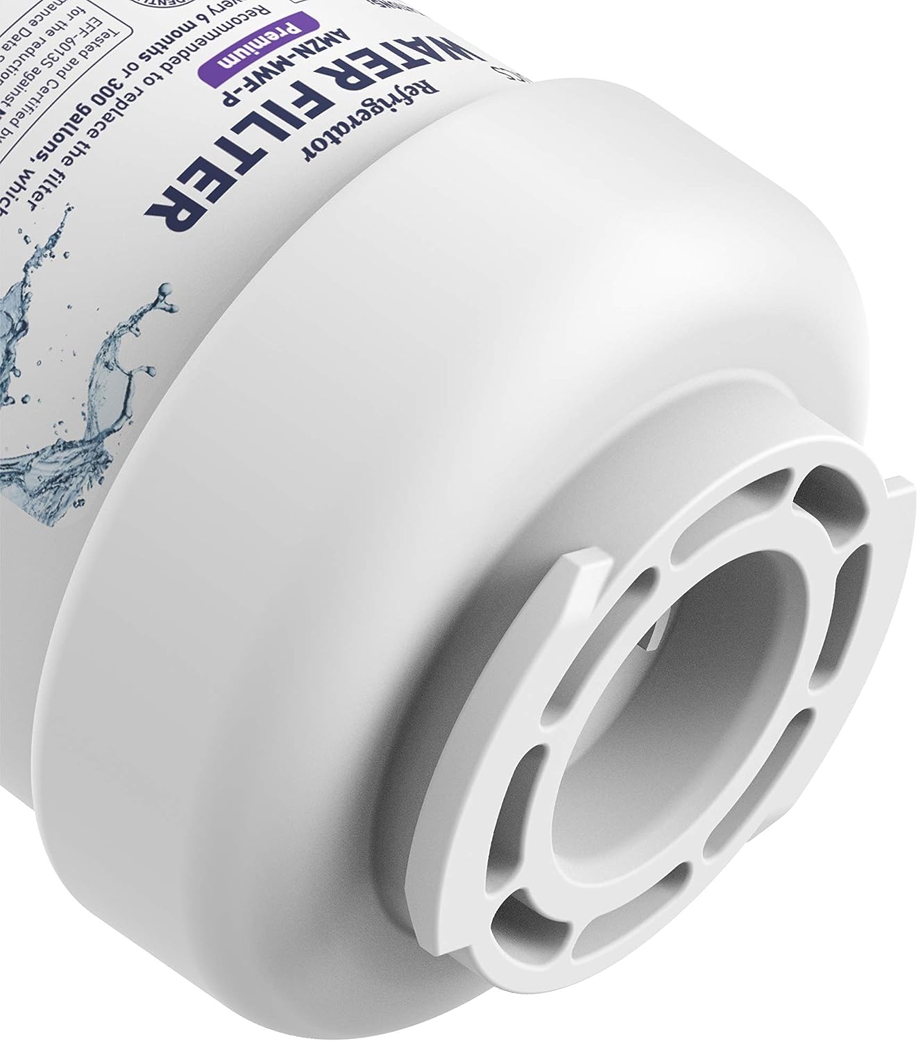 NEW - Amazon Basics Replacement GE MWF Refrigerator Water Filter Cartridge - Pack of 3, Premium Filtration - Retail $65