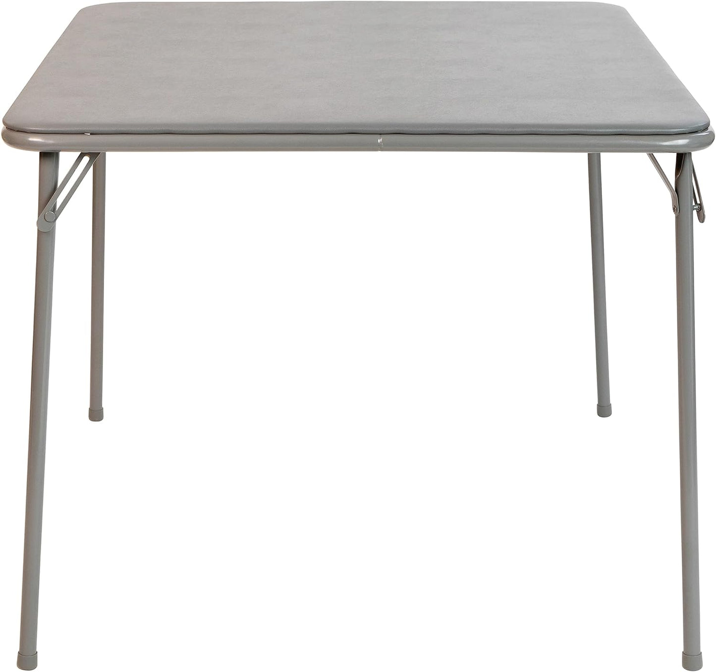 NEW - Flash Furniture Madelyn Folding Card Table - Gray | Portable Square Table with Collapsible Legs,Grey - Retail $58