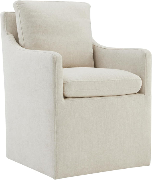 KISLOT Modern Accent Armchair with Rollers for Diningroom Bedroom Livingroom Reading Room - Retail $444