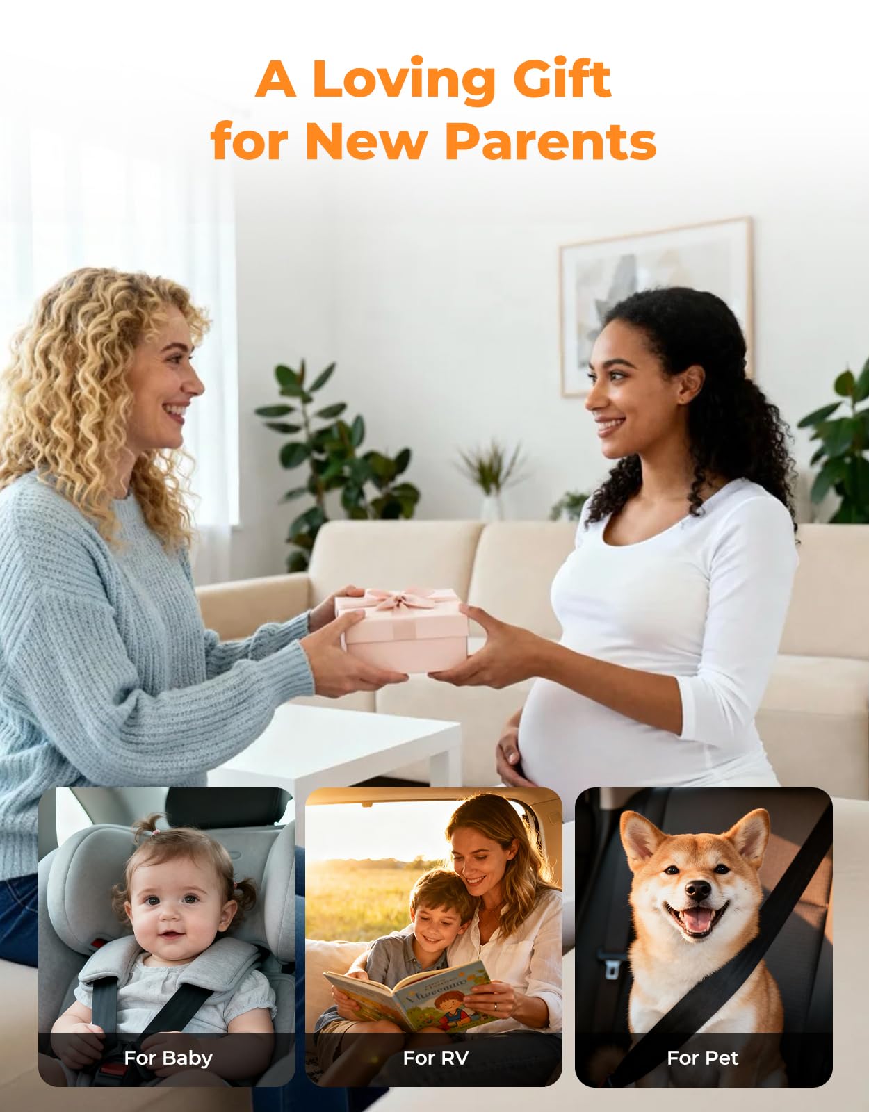 Baby Car Camera – 3X Zoom Rear-Facing View Monitor