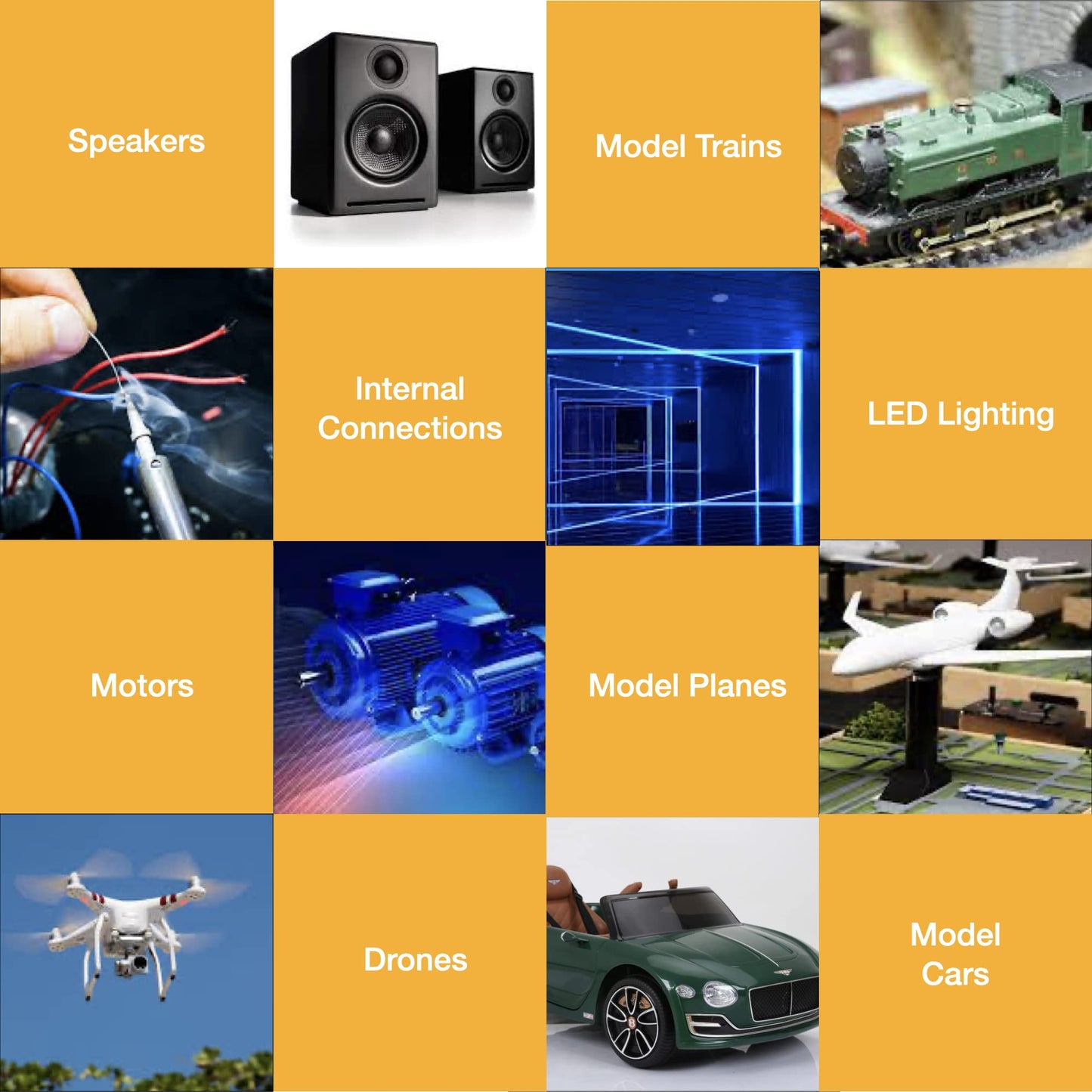 12 Gauge Wire Combo 6 Pack (600ft Total) 100ft Per Roll, 12V Low Voltage Automotive and Electrical Cable, Copper Clad Aluminum (CCA)