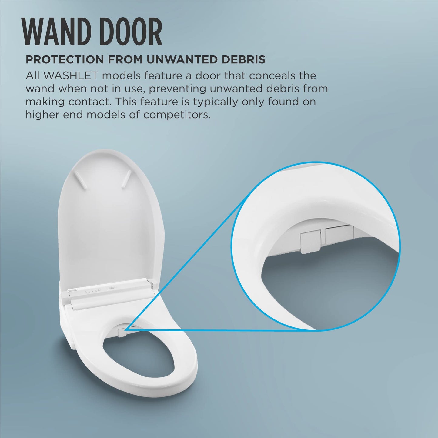 NEW - TOTO® WASHLET® C5 Electronic Bidet Toilet Seat with PREMIST and EWATER+ Wand Cleaning, Elongated, Cotton White - SW3084#01