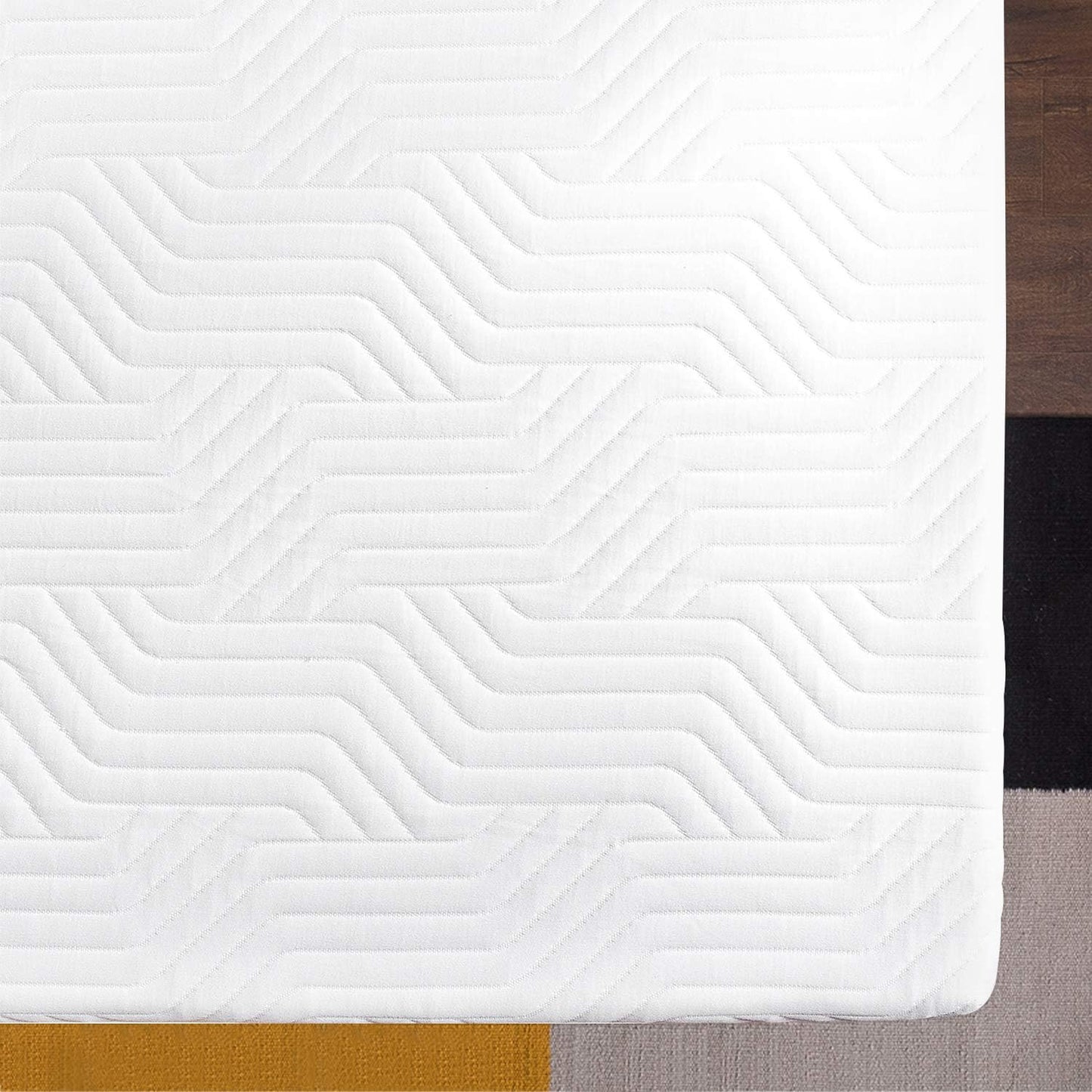 NEW - Mellow 12 Inch Lagom Hybrid Mattress Queen - Bamboo Charcoal Memory Foam and Pocket Springs, CertiPUR-US Certified Non Toxic Foams, Oeko-TEX Certified Eco Cover, Copper Infused Comfort Foam - Retail $549