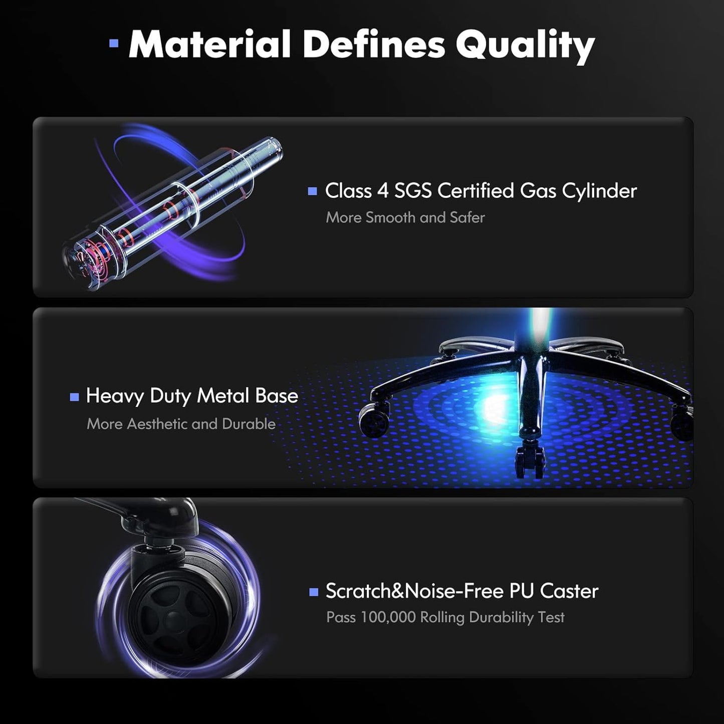 NEW - Big and Tall Gaming Chair 350lbs-Racing Computer Gamer Chair,Ergonomic Office PC Chair with Wide Seat, Reclining Back, Adjustable Armrest for Adult Teens-Black - Retail $143