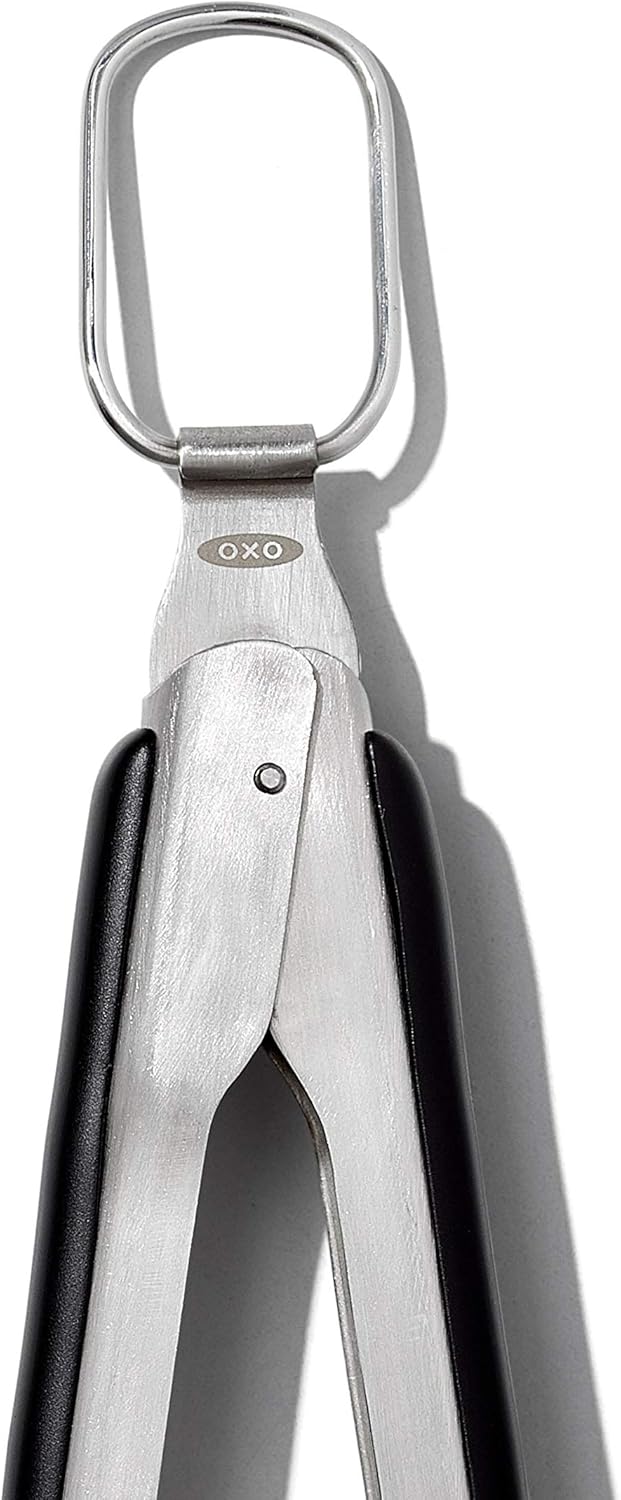 OXO Good Grips Grilling Tools, Tongs and Turner Set, Black