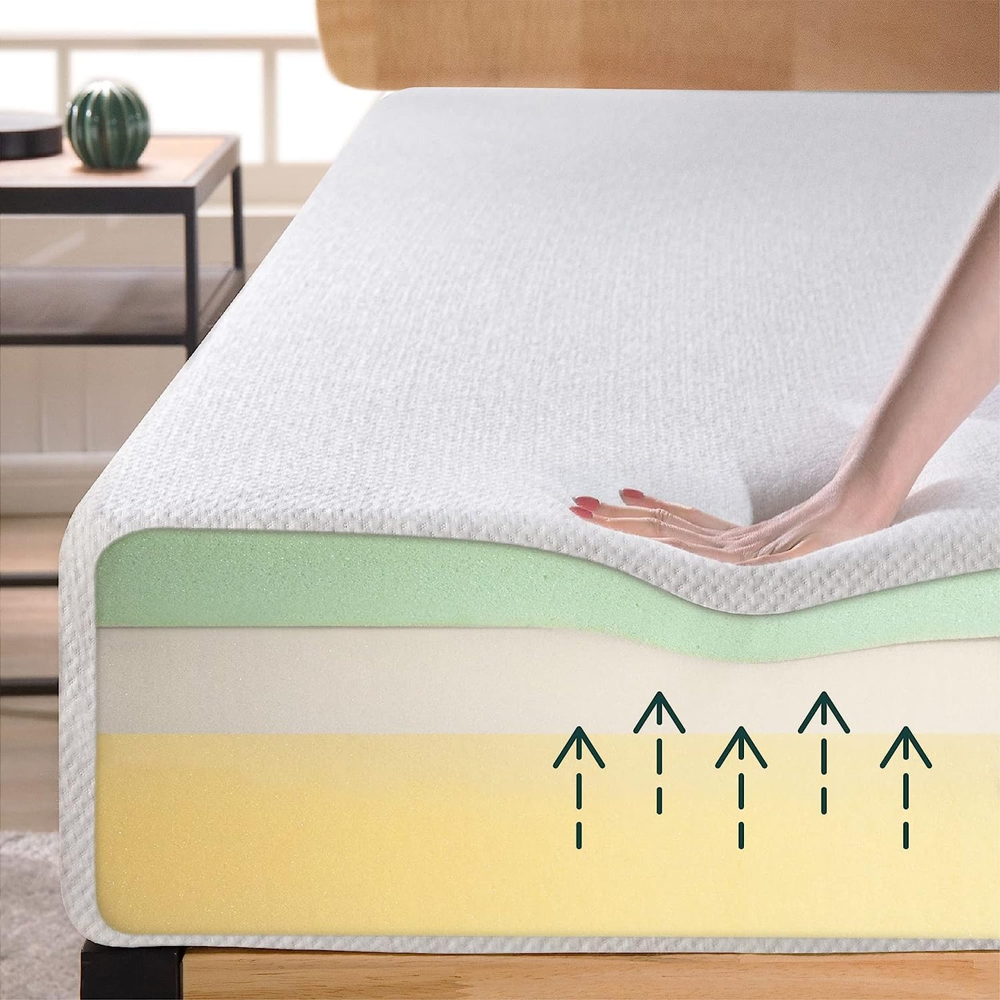 NEW - ZINUS Twin 8 Inch Ultima Memory Foam Mattress, Fiberglass Free, Pressure Relieving, CertiPUR-US Certified, Bed-in-a-Box, Twin , White - Retail $162