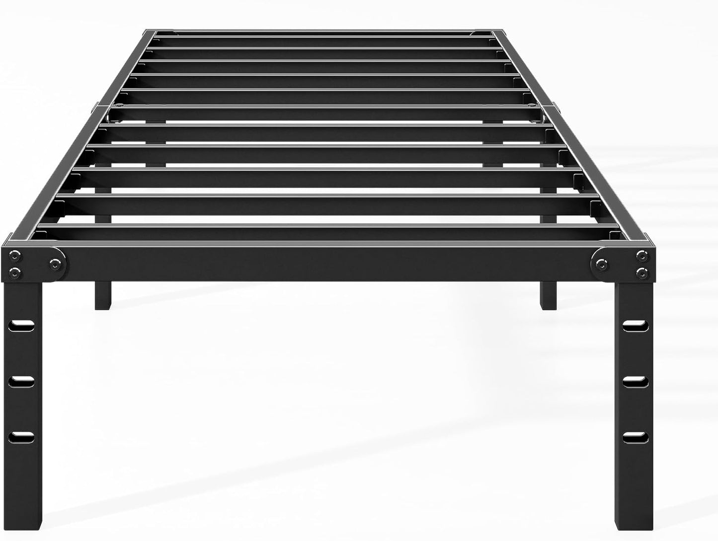 NEW - Hafenpo TWIN 14 Inch - Durable Platform Non-Slip Metal No Box Spring Needed Heavy Duty Twin Size Bed Frame Easy Assembly Strong Bearing Capacity - Retail $56