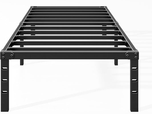 NEW - Hafenpo TWIN 14 Inch - Durable Platform Non-Slip Metal No Box Spring Needed Heavy Duty Twin Size Bed Frame Easy Assembly Strong Bearing Capacity - Retail $56
