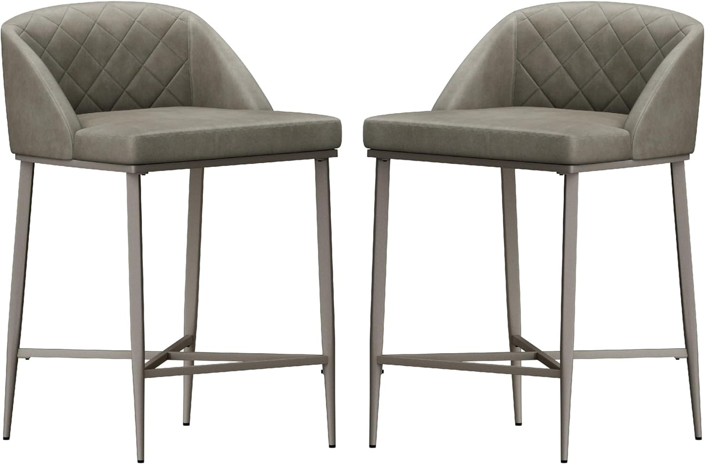 NEW - Hillsdale Furniture Phoenix Counter Height Stool (Set of 2), Gray - Retail $92