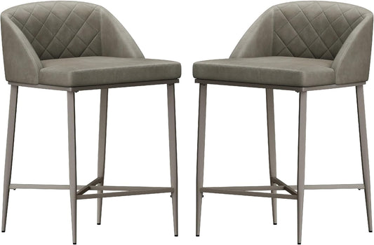 NEW - Hillsdale Furniture Phoenix Counter Height Stool (Set of 2), Gray - Retail $92