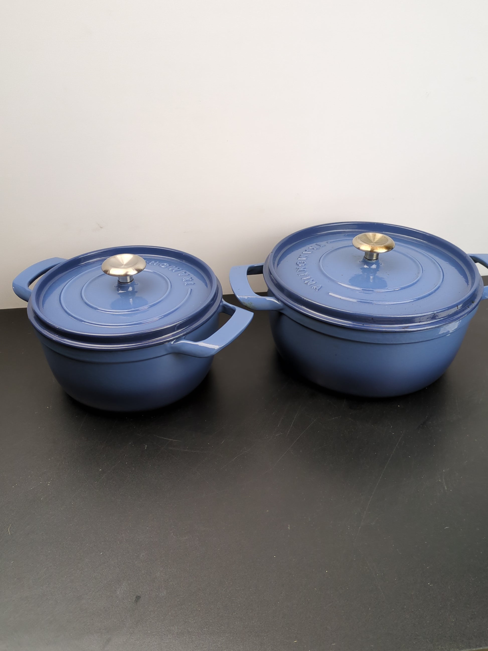 TRAMONTINA 2PC DUTCH OVEN - Retail $59