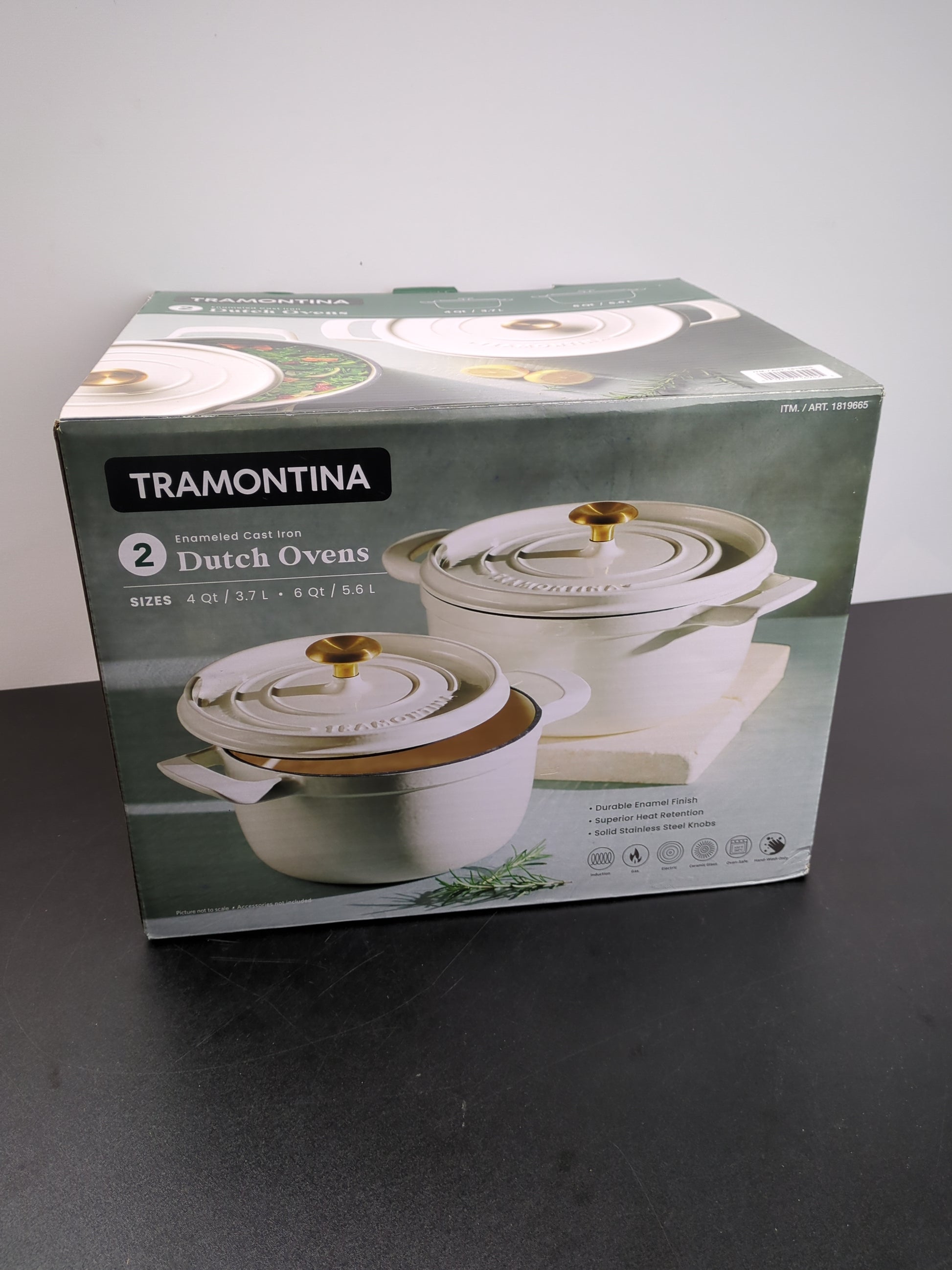 TRAMONTINA 2PC DUTCH OVEN - Retail $59