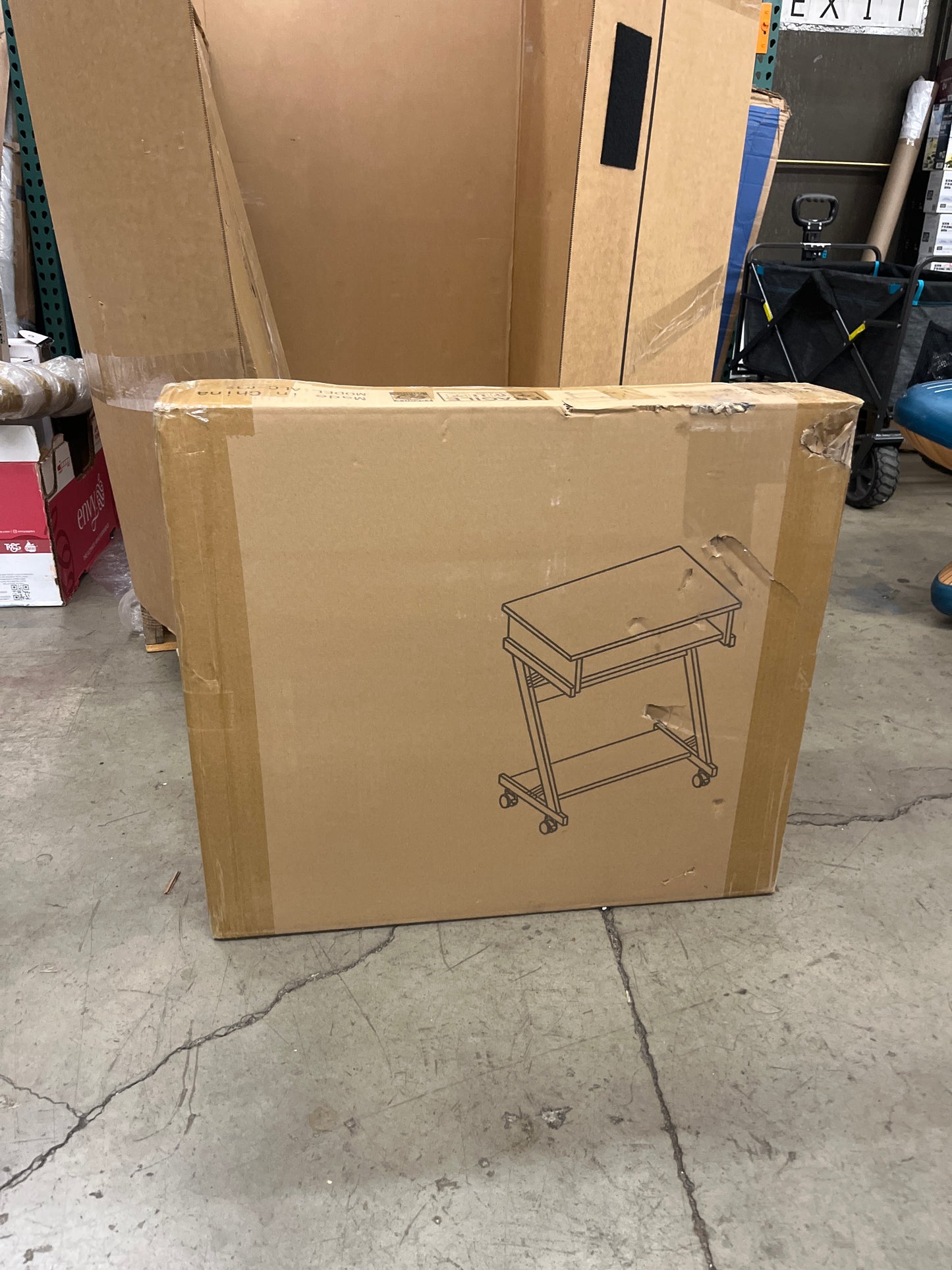 Zenira 24 Inch Small Computer Desk, 30 Inch Tall Computer Desk with Drawers, Corner Computer Desk with Wheels, Gaming Desk for Bedroom, Home, Office, Black