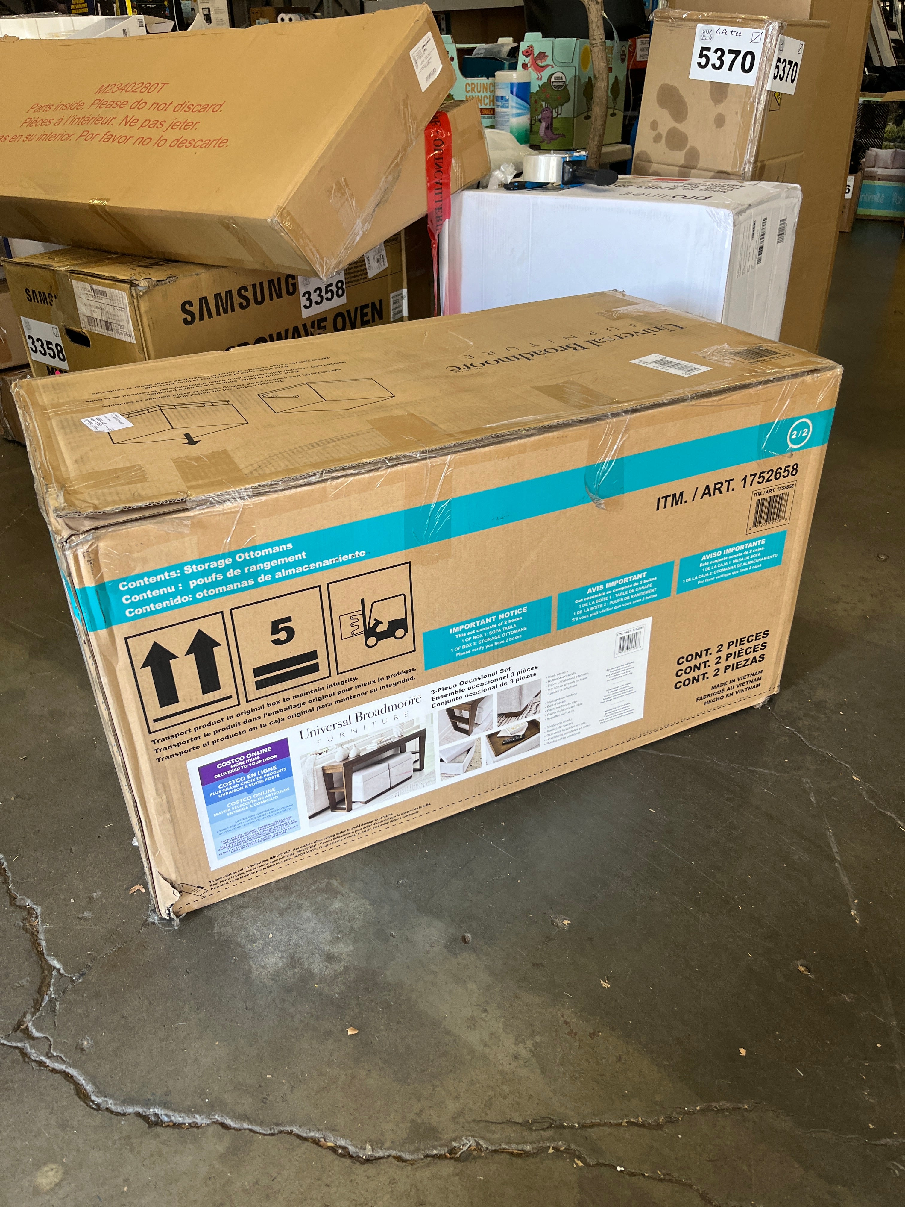 NEW - Elena Sofa Table & Two Ottomans – PDX Deals