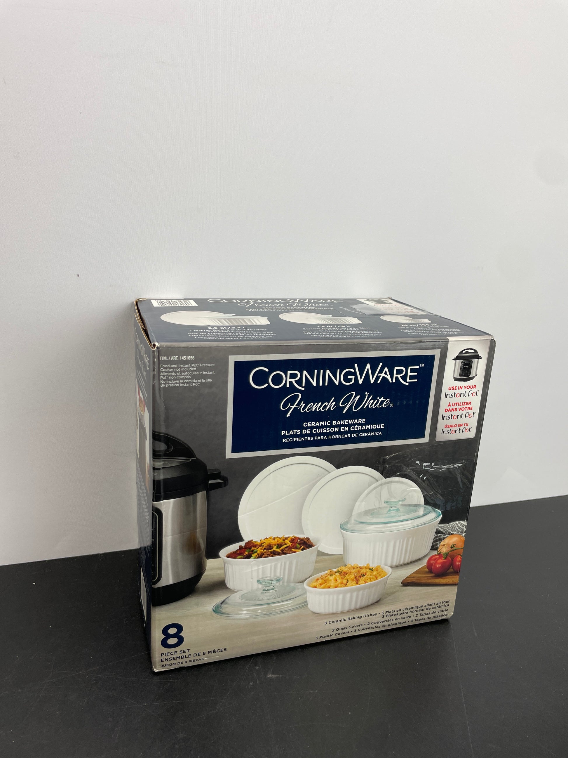 CORNINGWARE WHITE 8PC - Retail $19